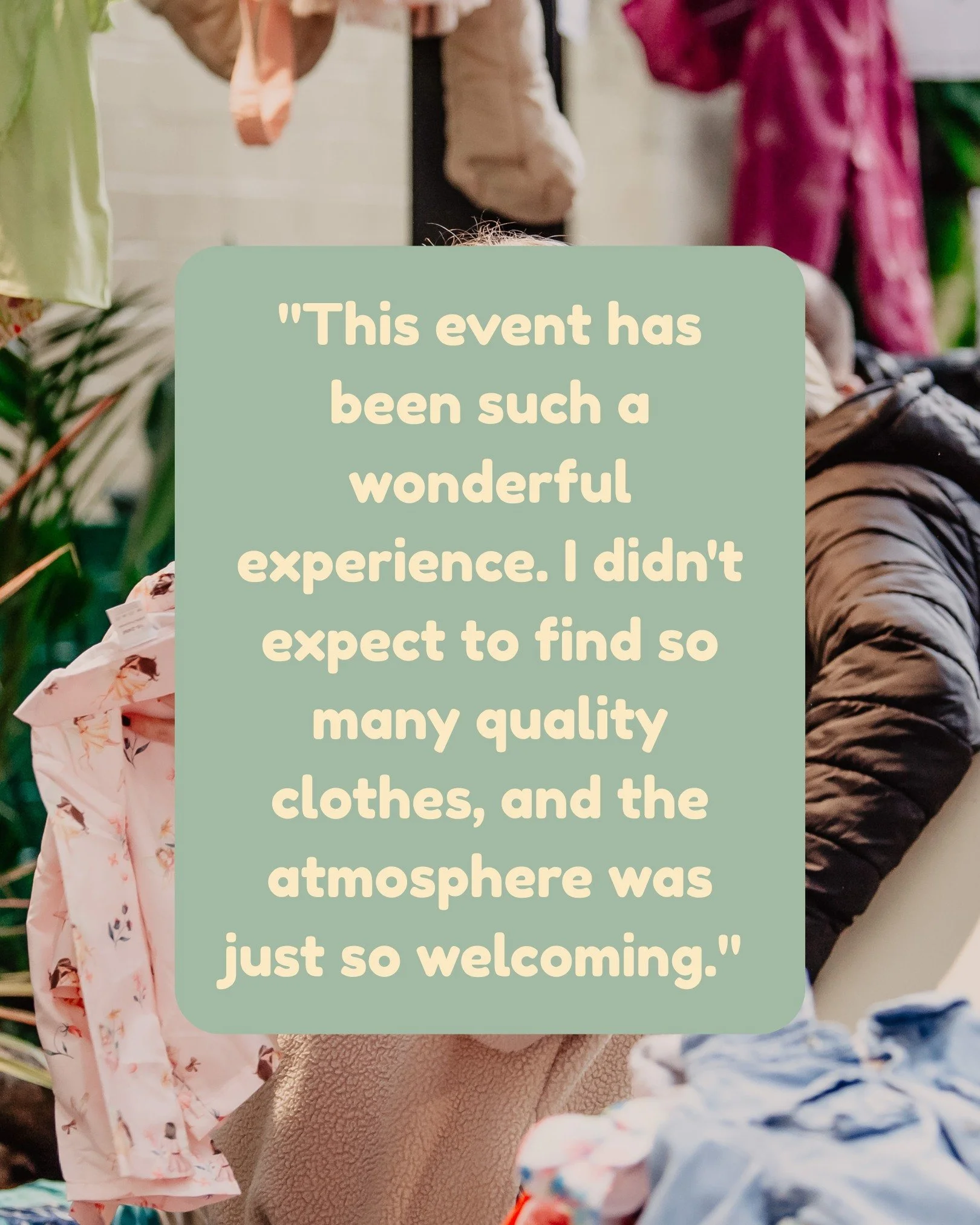 The best feedback comes from you! 

We're still buzzing from amazing comments about our last swap and we can't wait to bring that magic back. 

Join us again this August!

🗓️ Sunday 24th August
📍 Banana Block, East Belfast

Swap Drops on 10th and 1