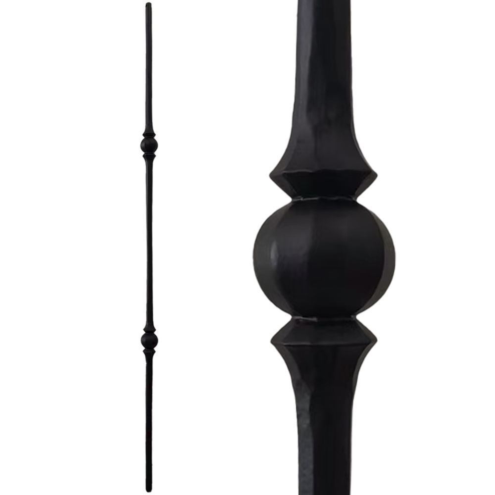 14MM HAMMERED DOUBLE BALL BALUSTER