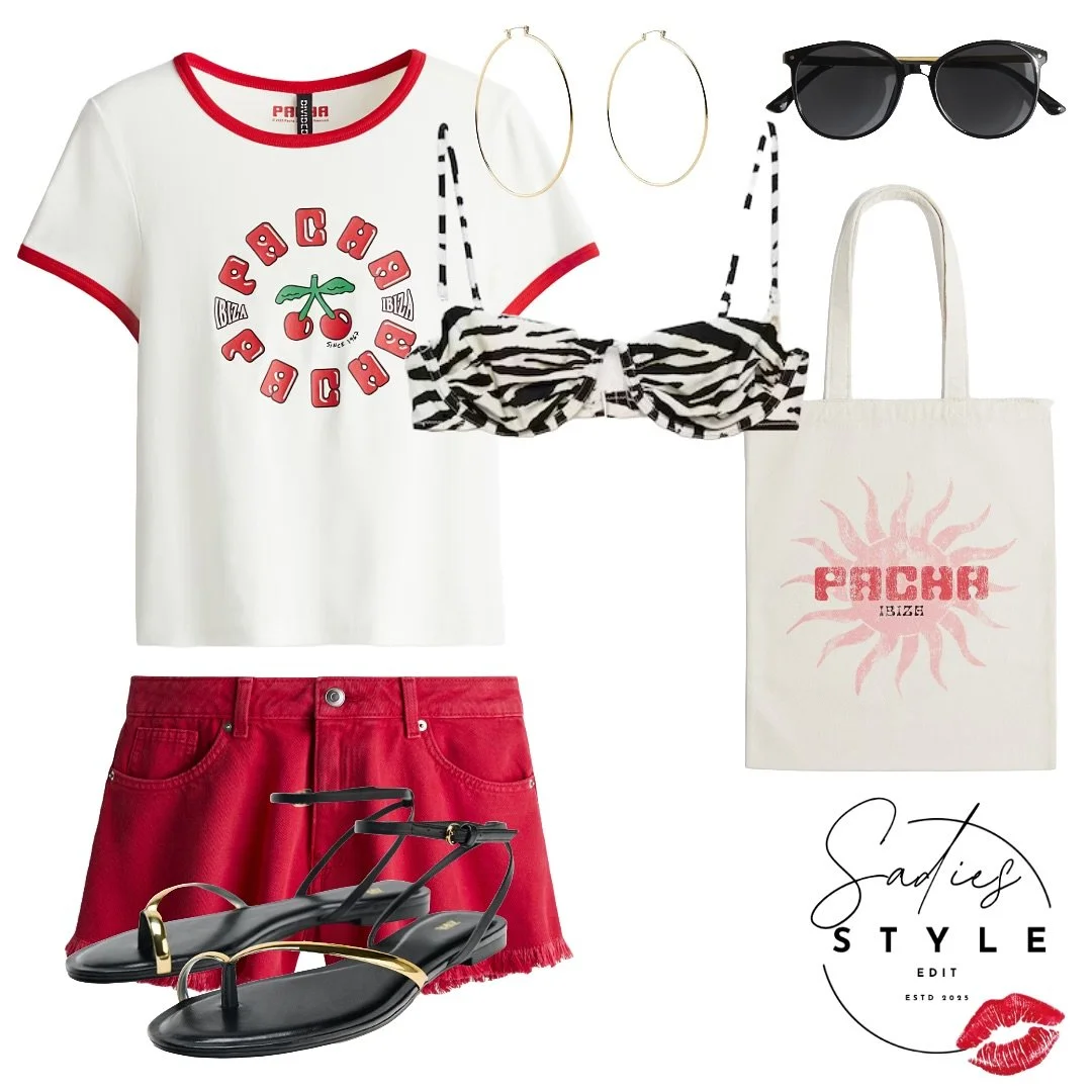 ✨✨ T-SHIRT STYLING - H&amp;M T-shirt ✨✨ 

Pasha and H@M are having a moment 🍒 Grab your T-Shit now ready for some hot days and nights in Ibiza 💃🏽 

Sold out online but in stock in store&hellip;.. Run 🏃🏼&zwj;♀️ dont walk 🚶🏼&zwj;♀️ 

#StylistTip