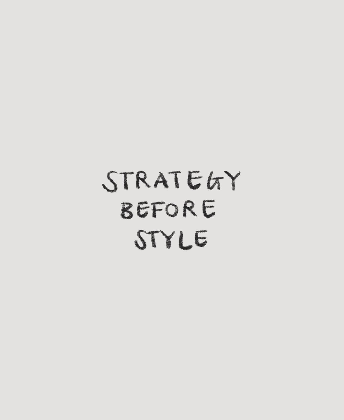 A brand shouldn&rsquo;t start with visuals &mdash; it should start with meaning.

Design is only as strong as the story behind it. Without strategy, even the most beautiful brand will struggle to connect or last.

Before I touch design, I help client