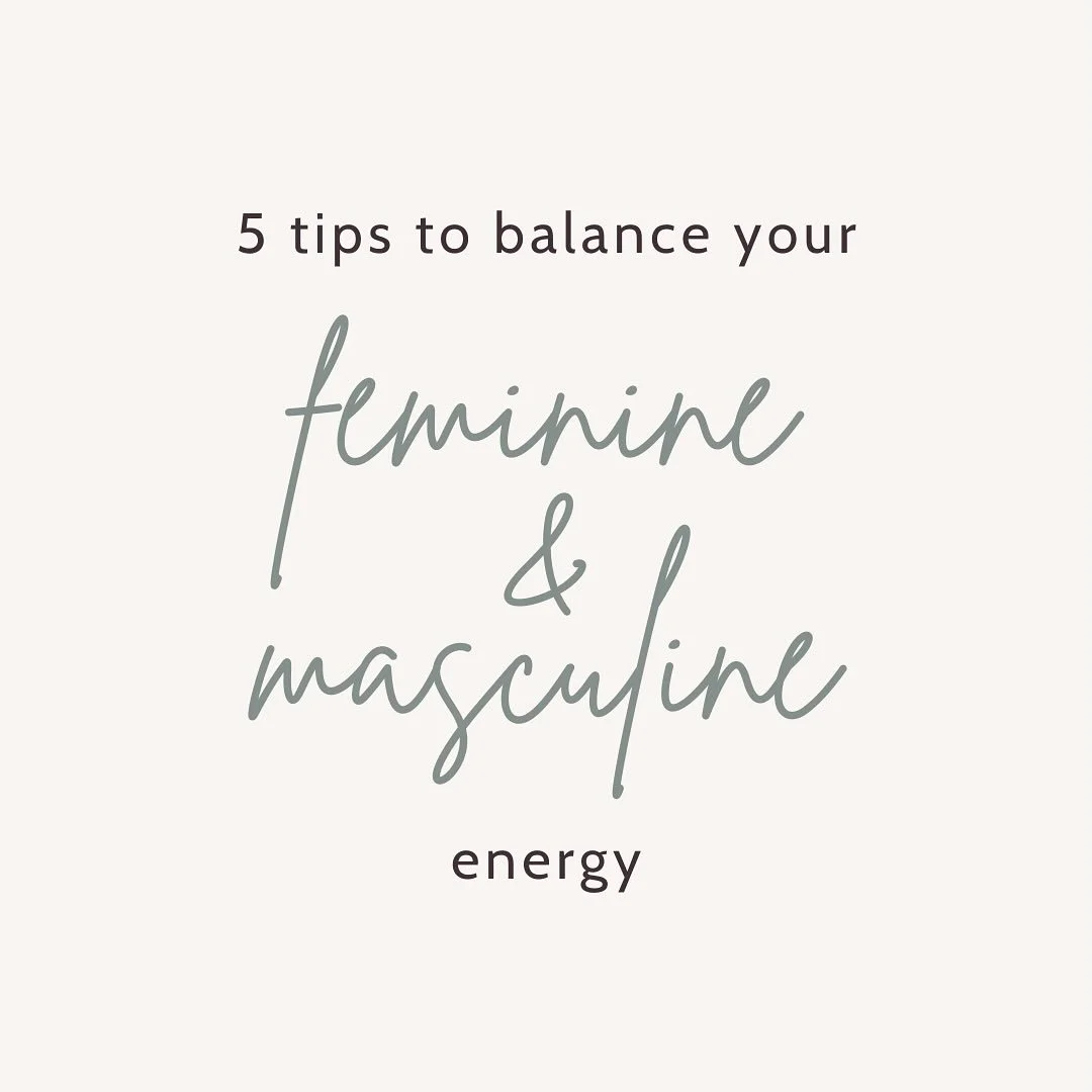 We live in a society that promotes the development of our masculine energy from a very young age. 

We learn to analyze, mentalize, protect and provide, but not to feel, trust our intuition and relax when we need it.

Here are 5 ways you can bring mo