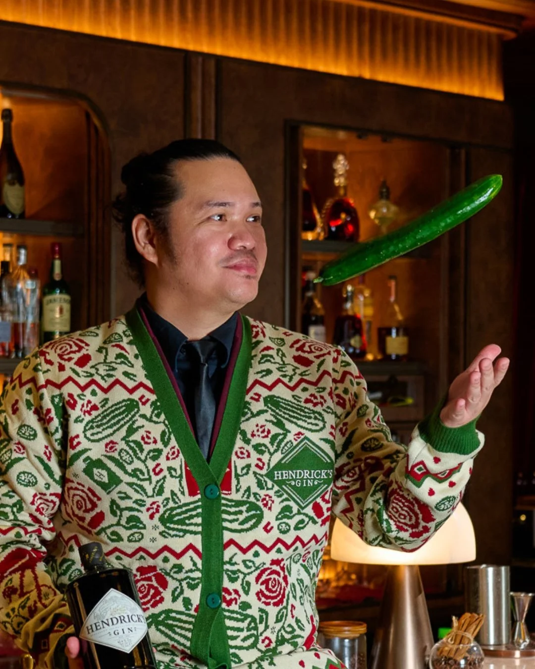 A curious celebration awaits this Monday with the Hendrick&rsquo;s takeover of INDUSTRY NIGHT.

In honour of the occasion, a festive oddity presents itself: the Hendrick&rsquo;s Ugly Sweater, as modeled by our Head Mixologist Edu. 

Should you wish t