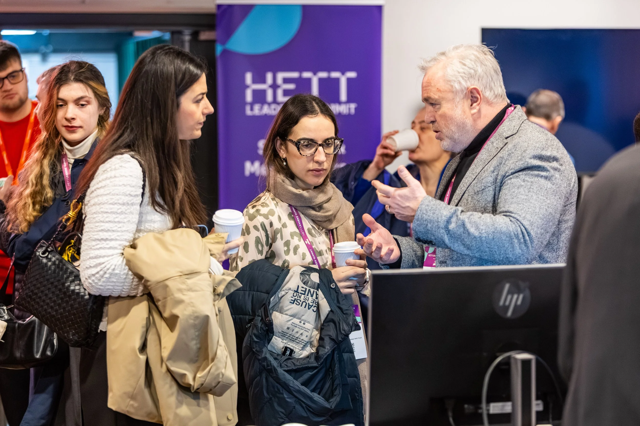 Delegates networking at HETT Leaders' Summit