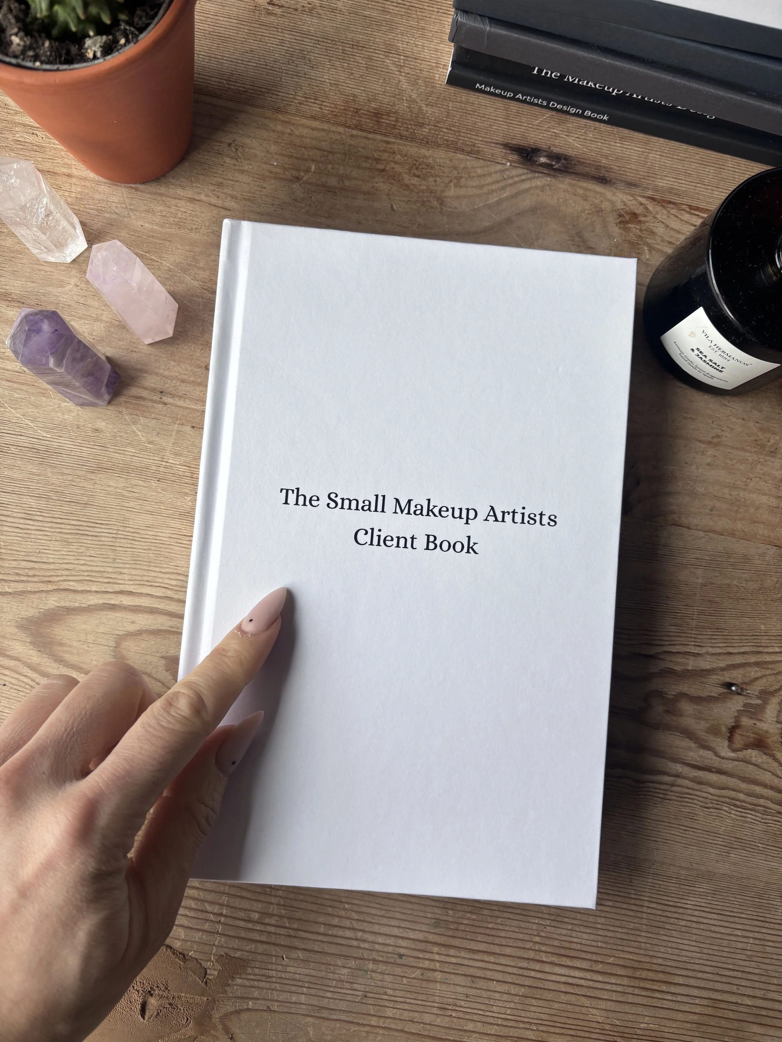 The Small Makeup Artist Client Book - White
