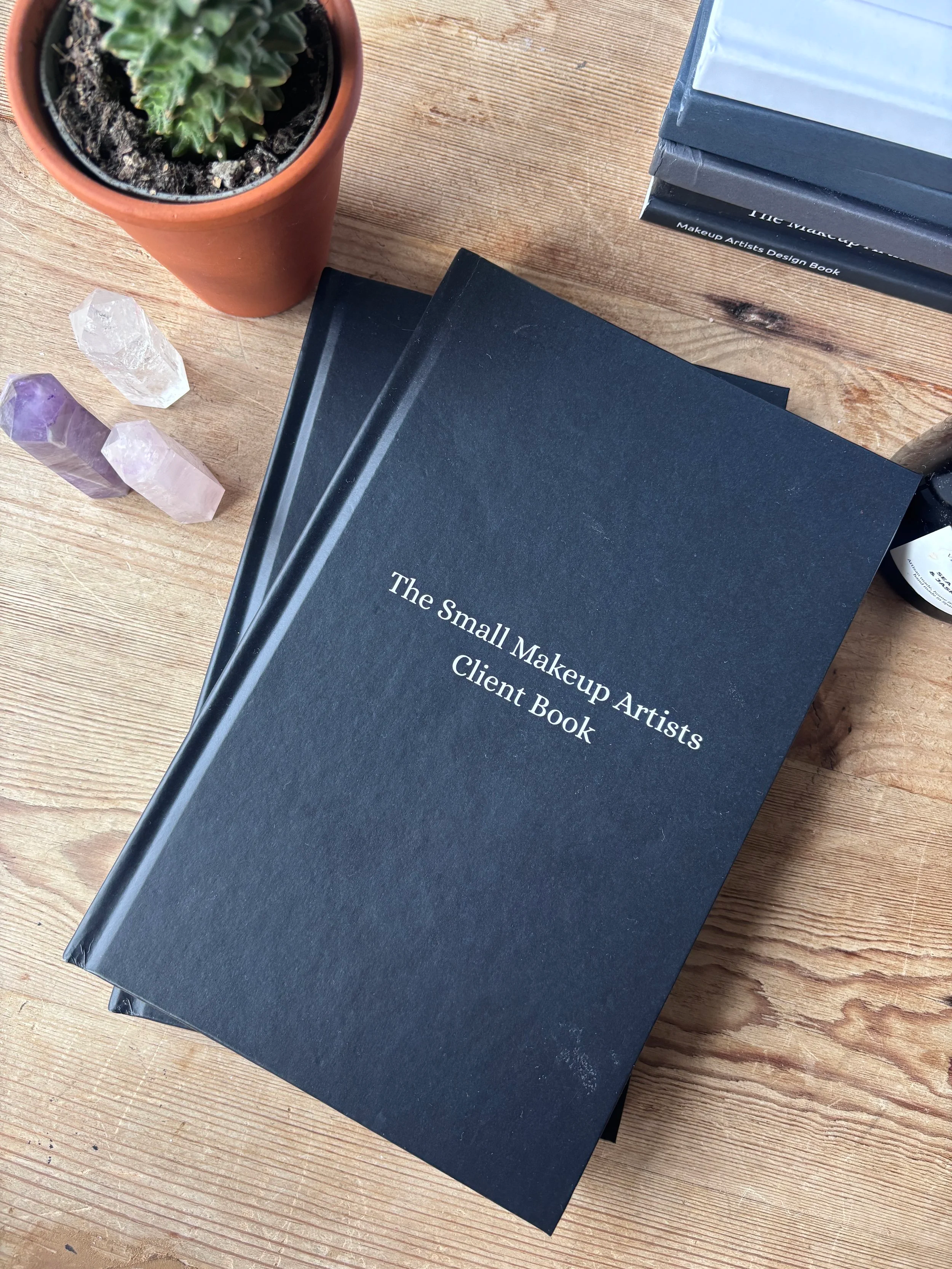 The Small Makeup Artist Client Book - Black Hardback