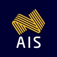 Logo with a yellow stylized 'A' and 'S' on a dark blue background, with the letters 'AIS' below.