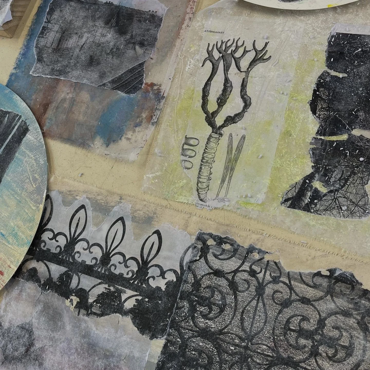 Thank you so much to Lucy Elizabeth Jones for a fabulous workshop today exploring image transfer. We have so many starting points for our 'Arrivals and Departures' theme to take forward using this technique and lots of inspiration to filter into our 