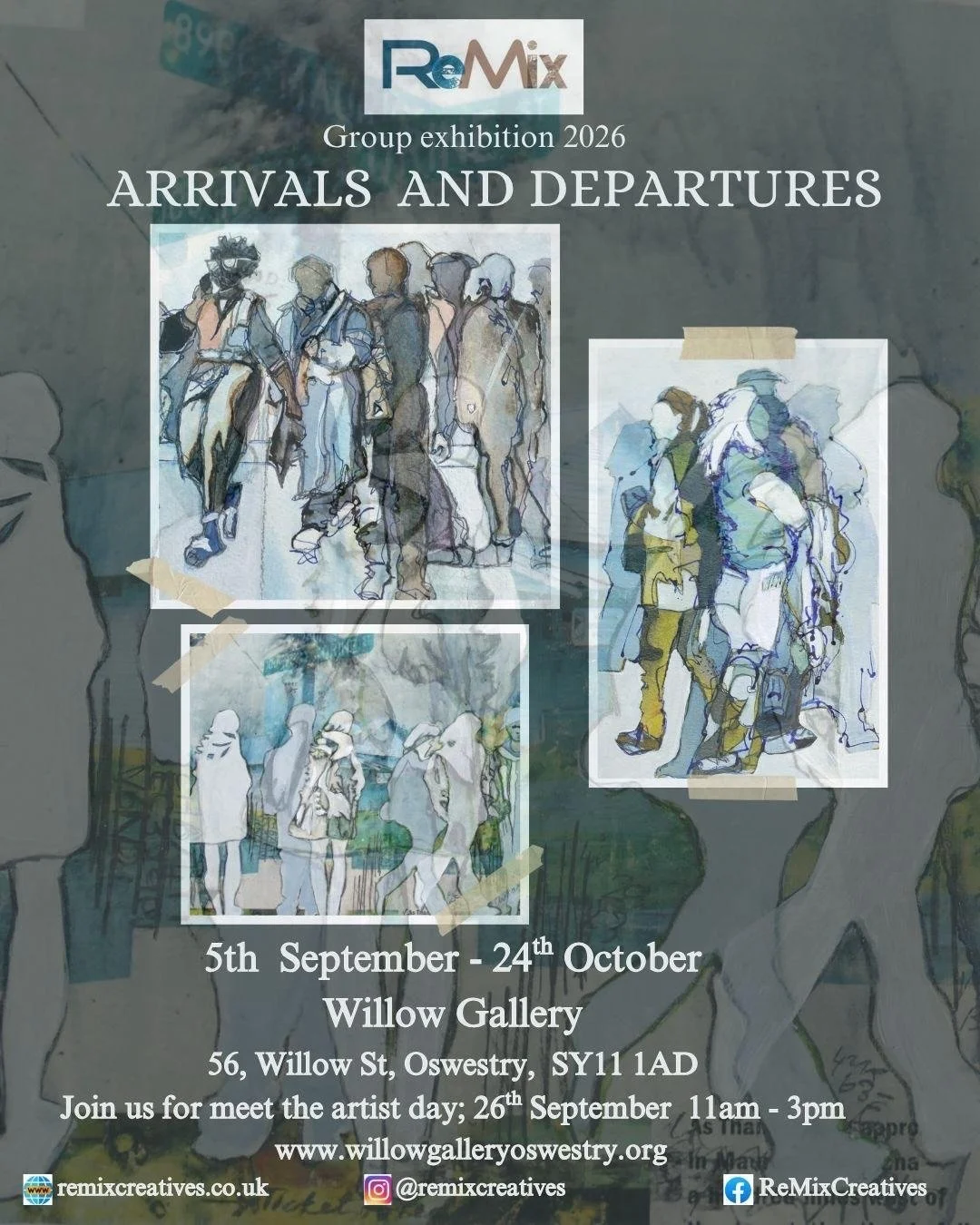 Drop off day at @willowgalleryoswestry. All of the Remix work dropped off and ready for display. 
Arrivals and Departures opens at The Willows on Saturday 5th September. 
Meet the Artists on Saturday 26th September. 

#arrivalsanddepartures #textilea