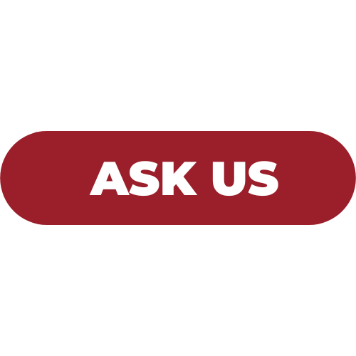 Maroon rounded button with white text that reads ‘ASK US’.