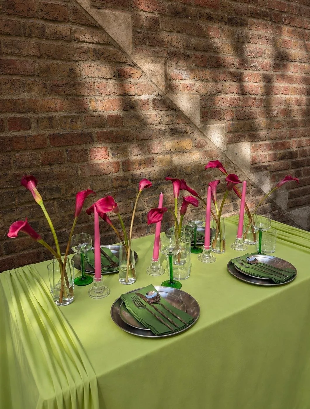 Curated Collection: monochrome pink bud vases