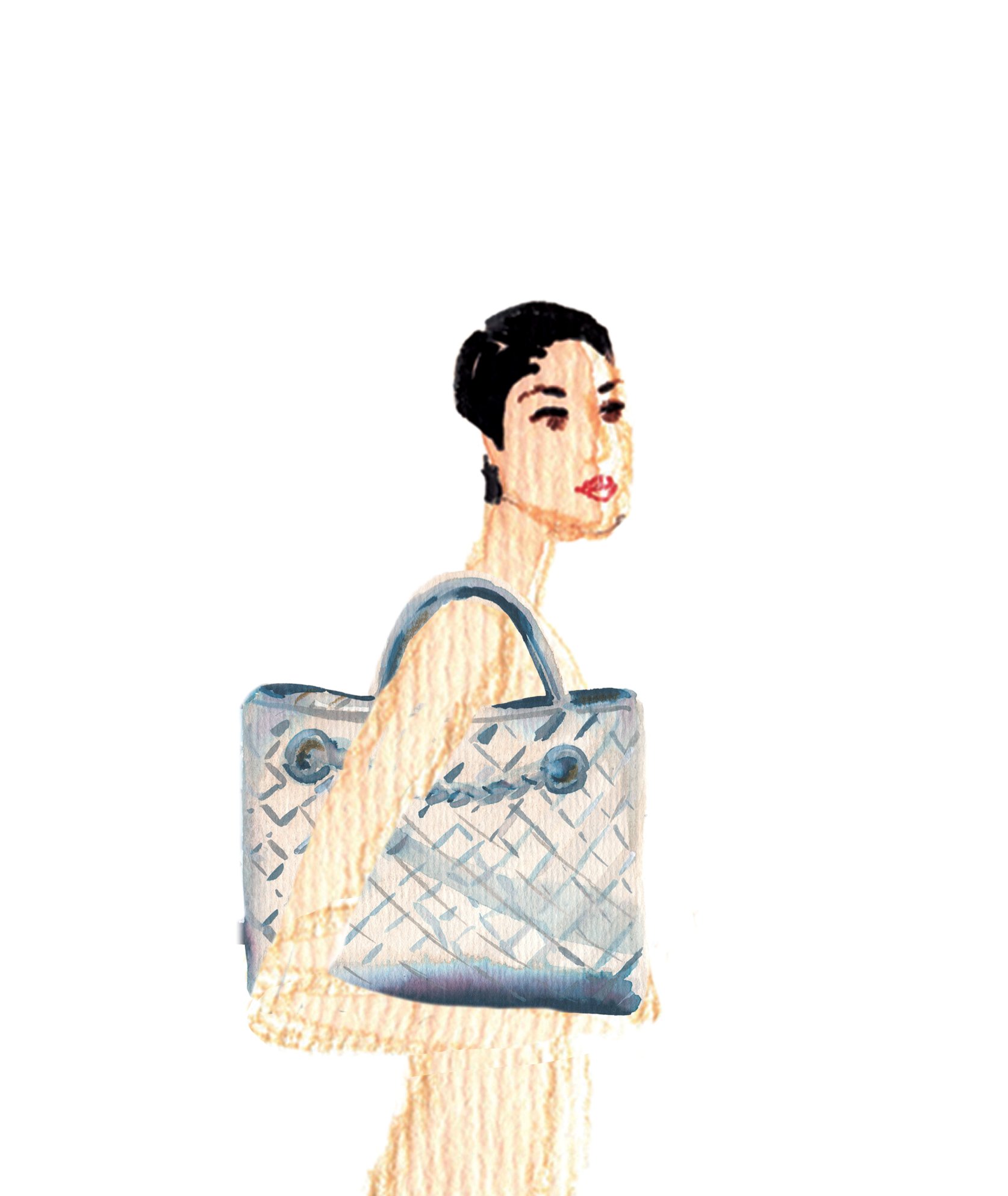 A girl with light pink bag on the sholder.jpg