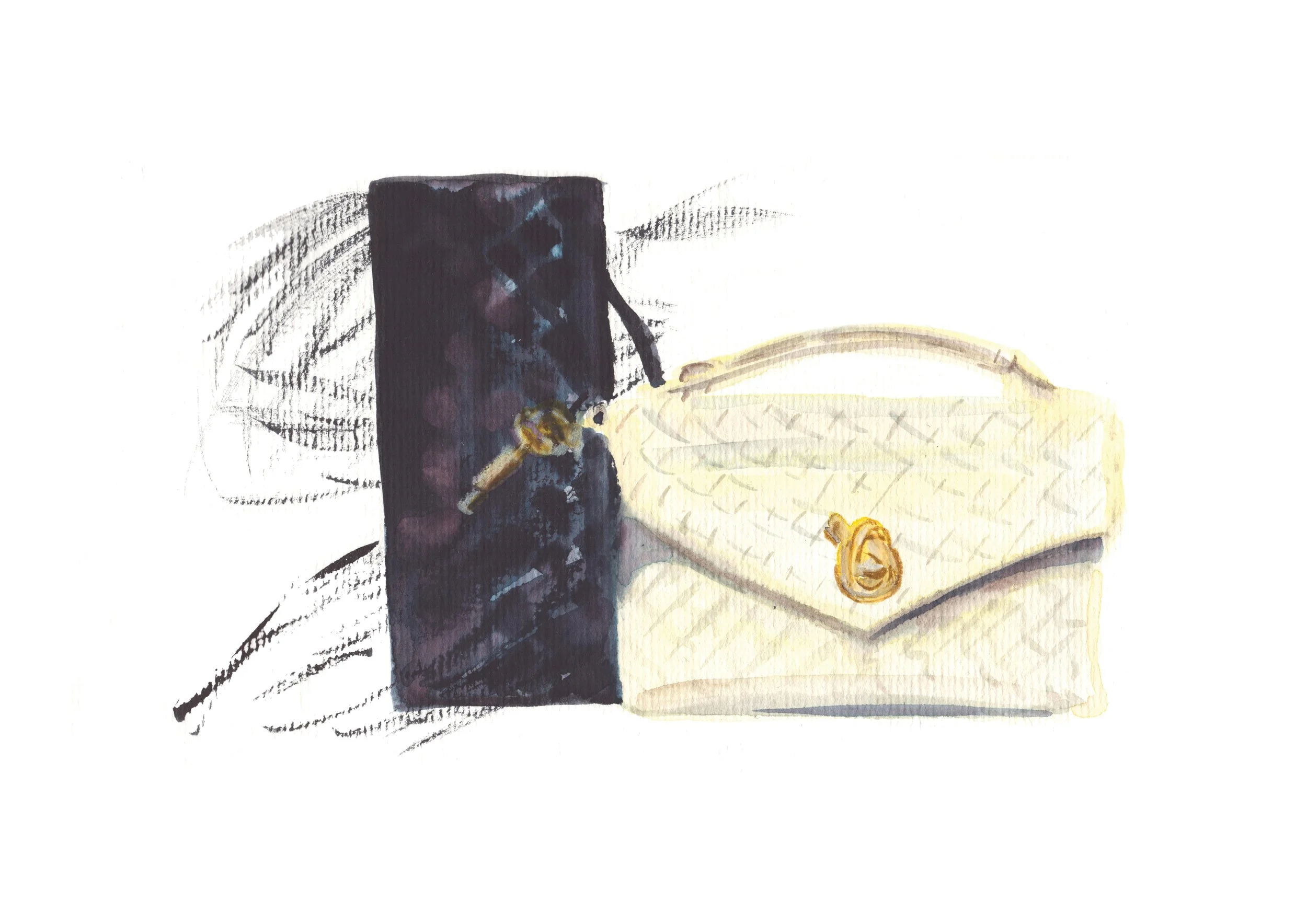 Black Feathery and Light Lemon Bag.jpg