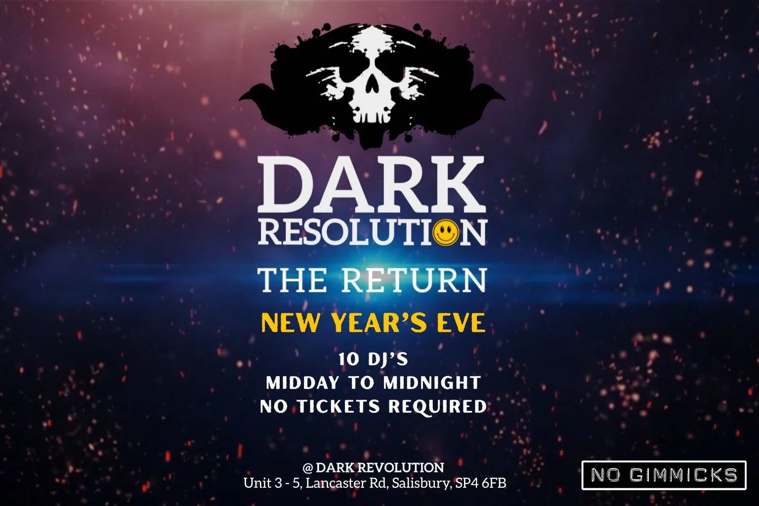 Dark Resolution (The Return) New Years Eve Party @ Dark Revolution, Salisbury