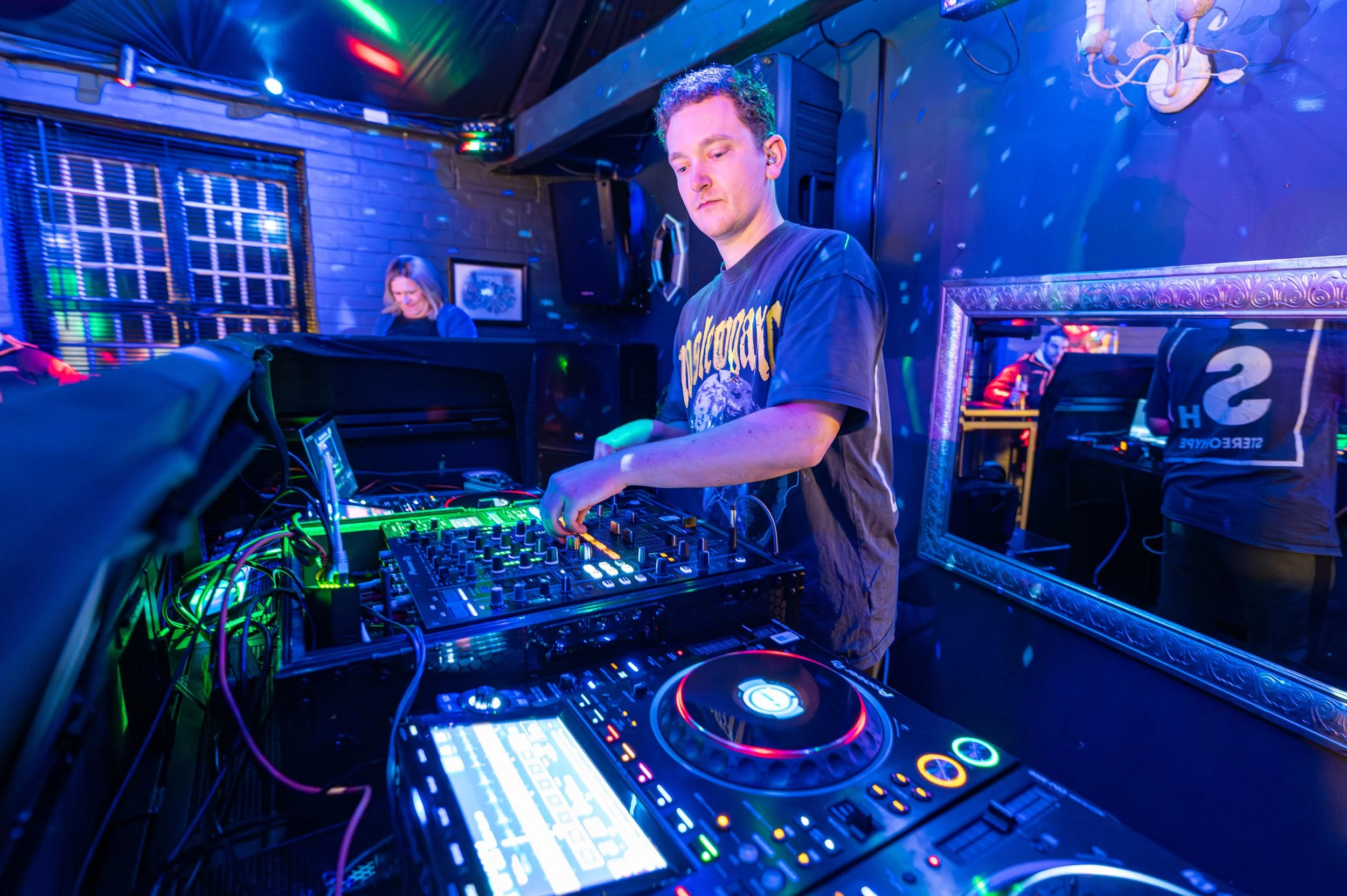 DJ Daniel James performing at "All Hands on Decks" launch night at Balkan Nightclub, Salisbury