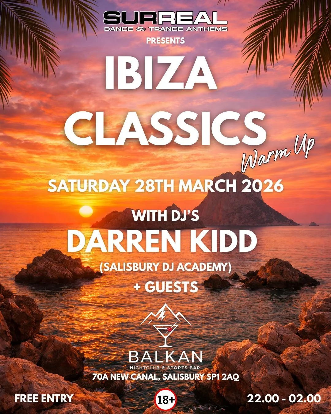 Ibiza Classics @ Balkan Nightclub Salisbury