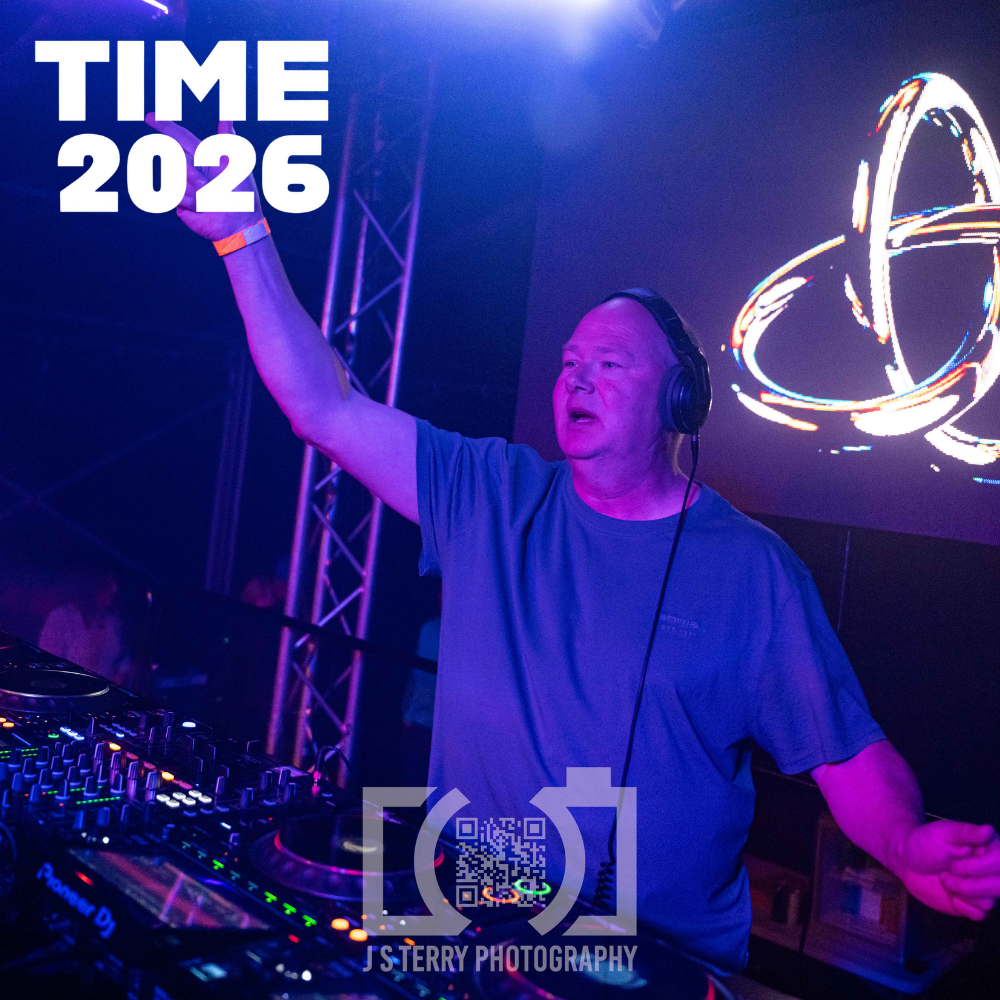 Darren playing the closing set on the main stage at Time Festival 2026
