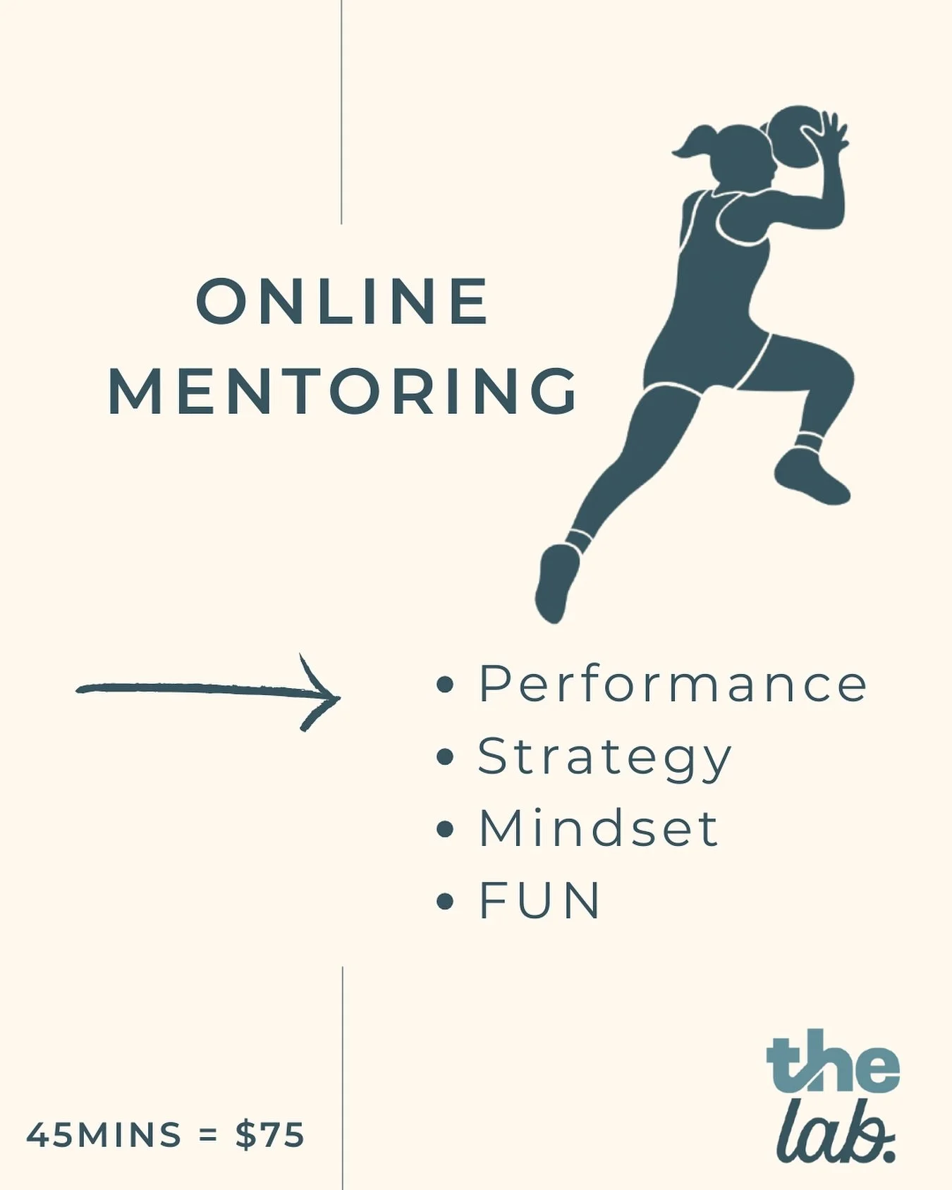 Online mentoring from anywhere in the world slowly becoming the most popular request 

☝🏼 Sessions tailored to your netball needs 
💻 Get in touch at @thelab_lizwatson and let&rsquo;s lock in a session