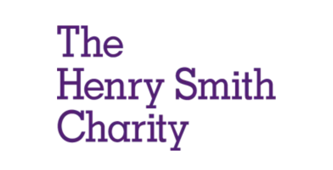 Text reading 'The Henry Smith Charity' in purple font.