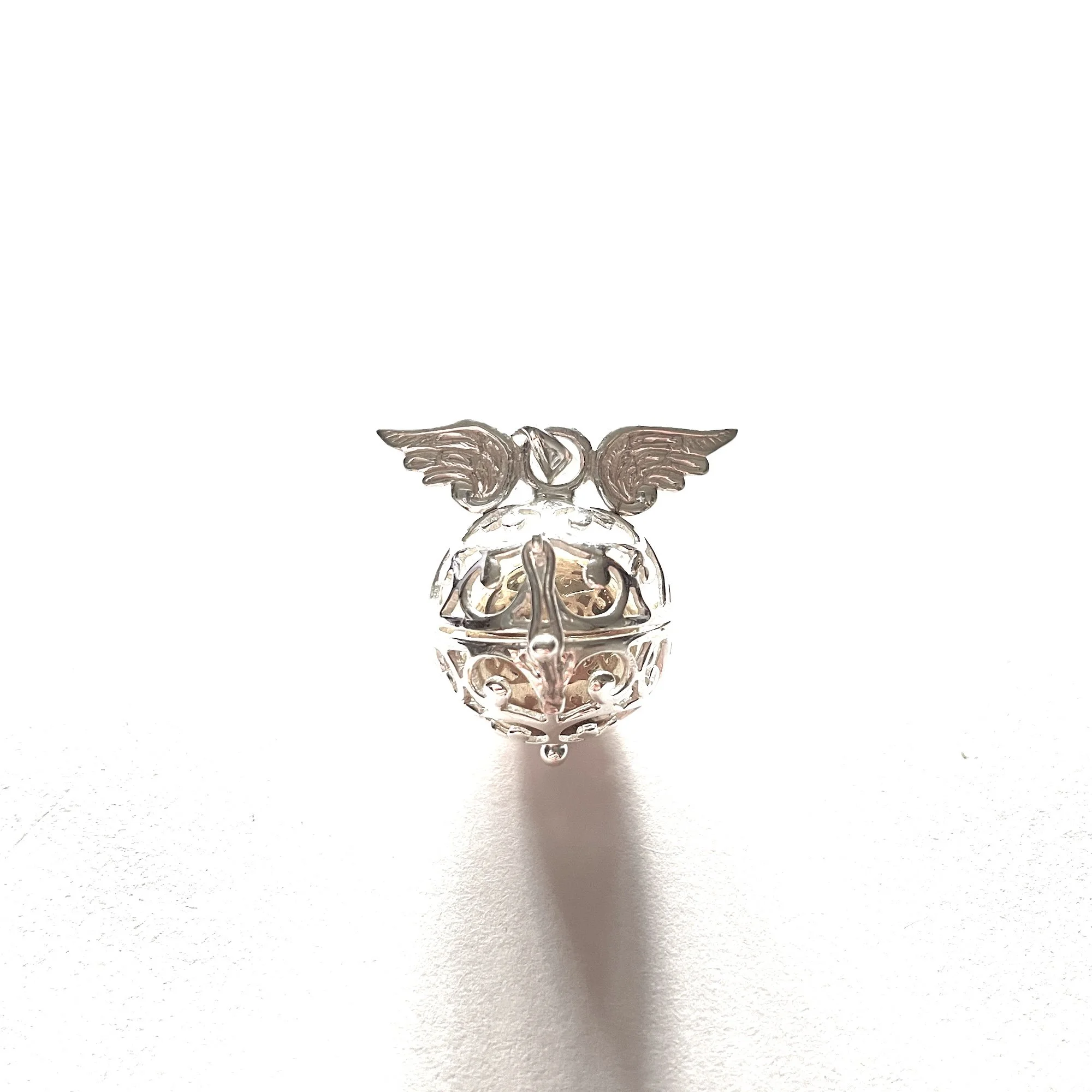 Angel Caller with Wings Silver