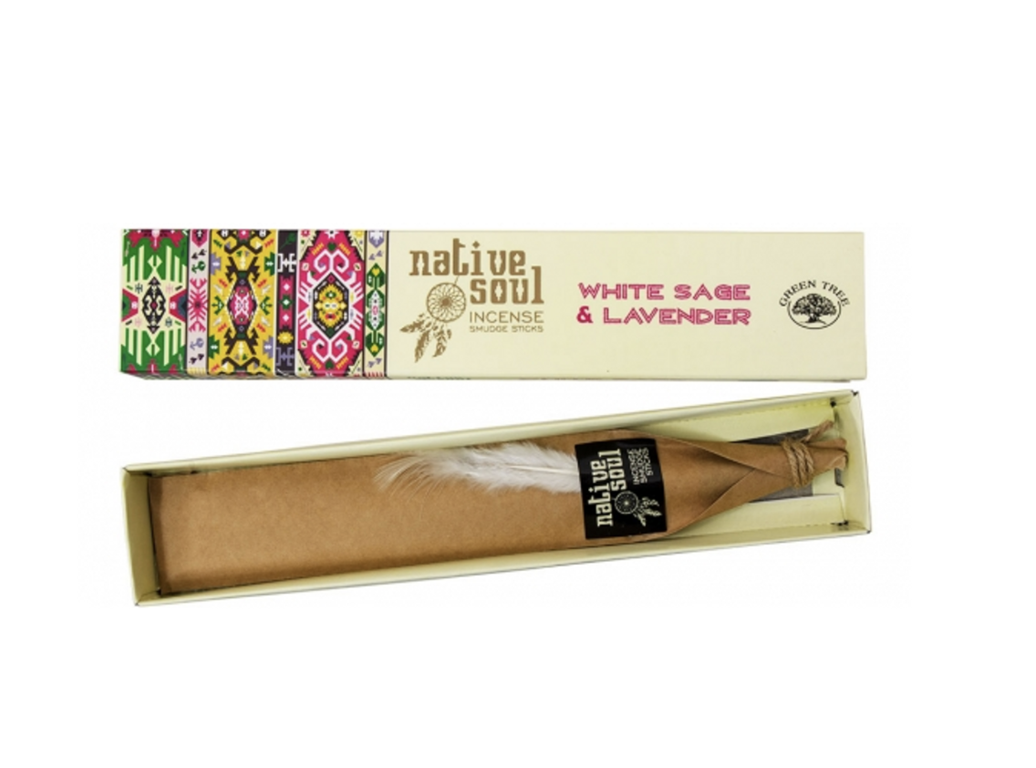 White Sage and lavender Incense Sticks Native Soul