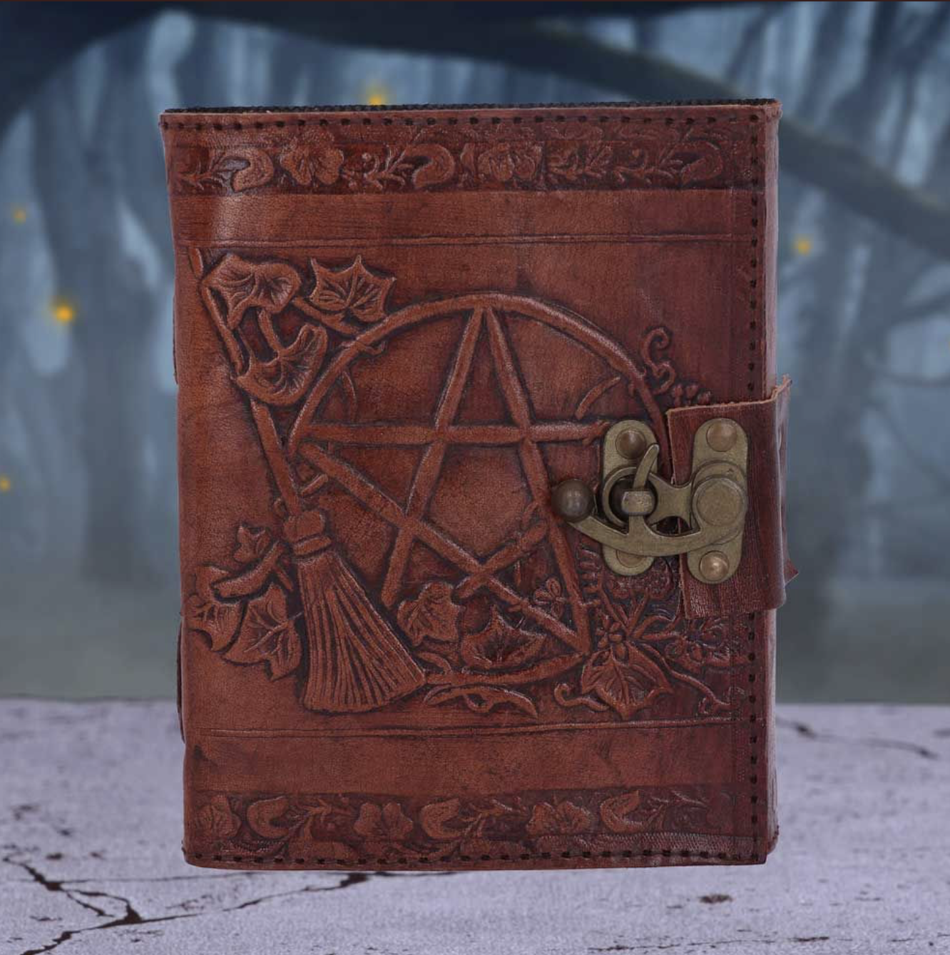 Pentagram Leather Embossed Journal