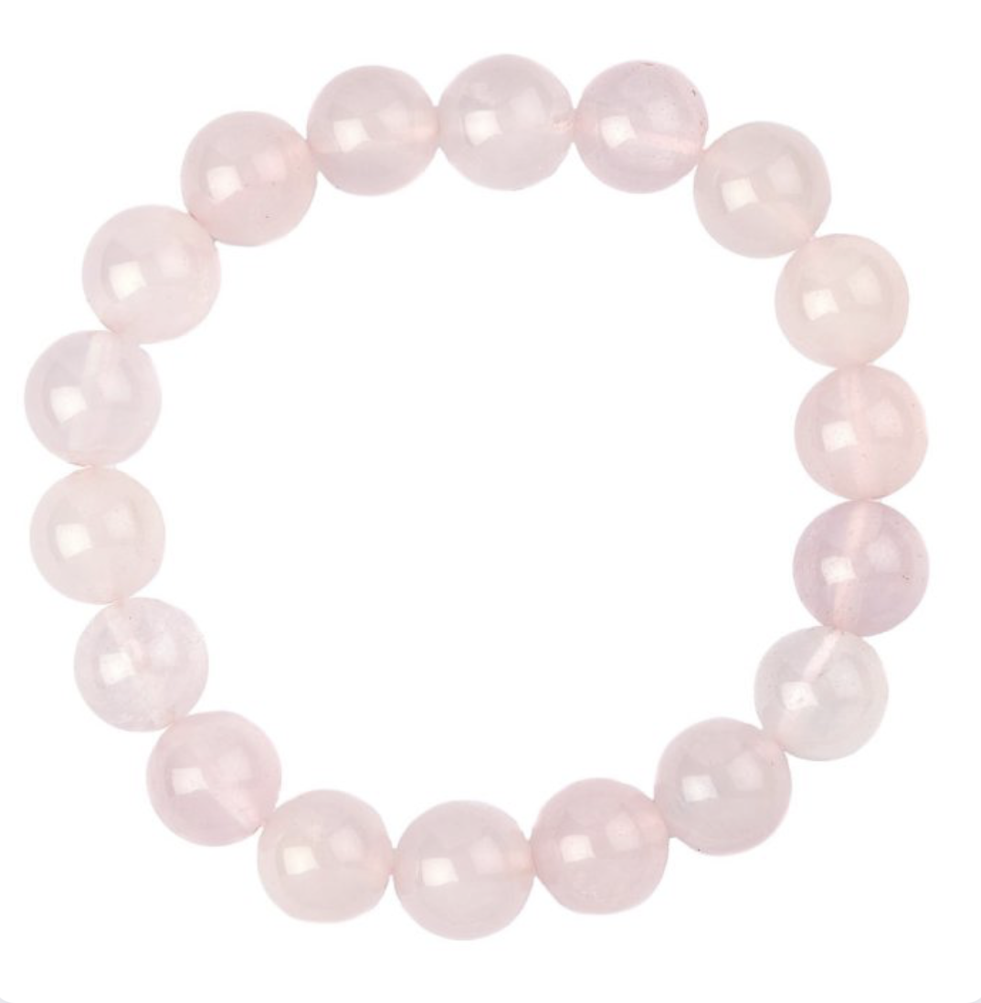 Rose Quartz 8mm Round Beads  Bracelet