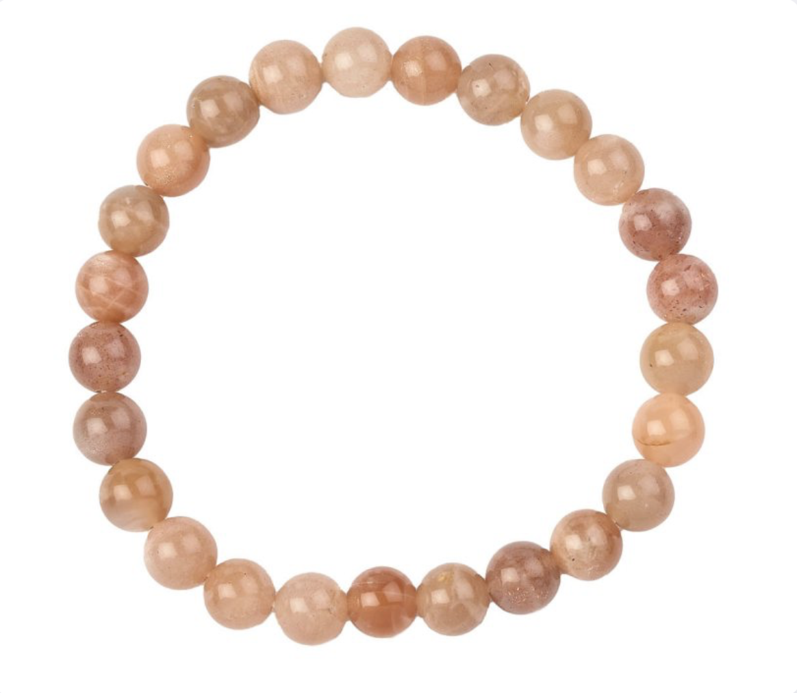 Sunstone 8mm Bead Bracelet