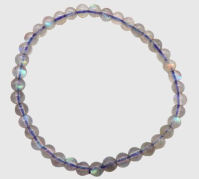 Labradorite Beaded Bracelet 5mm bead