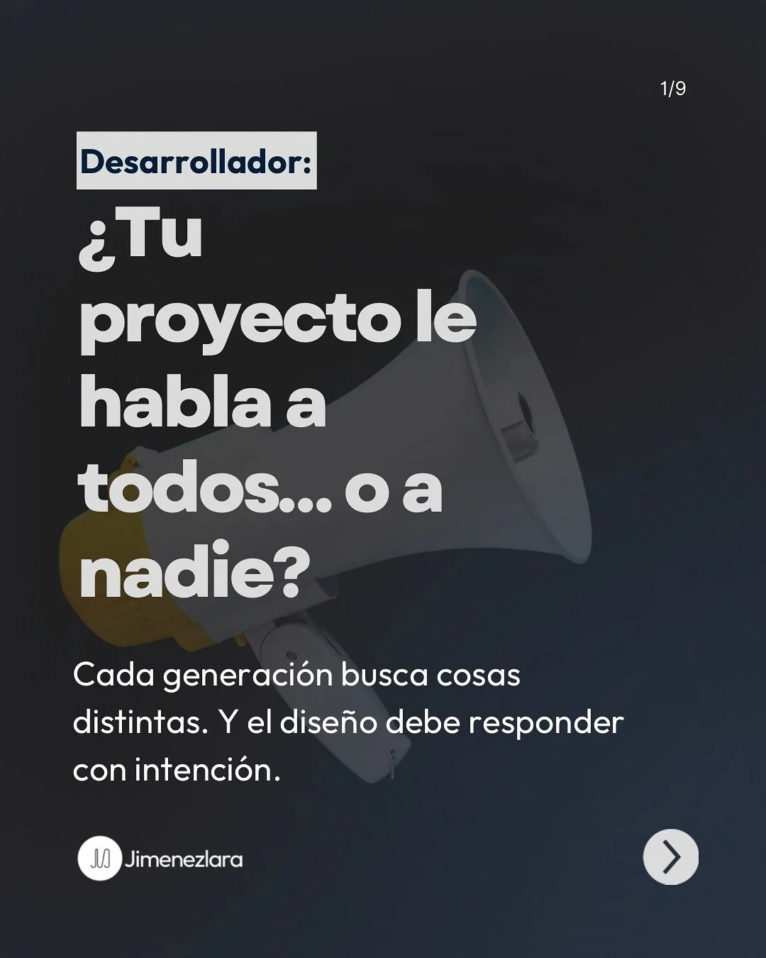 &iquest;Tu proyecto le habla a todos&hellip; o a nadie?

Cada generaci&oacute;n busca cosas distintas, y eso debe reflejarse en el dise&ntilde;o.
Un producto bien perfilado conecta, vende mejor y se diferencia sin competir por precio.

👉🏼 Desliza y