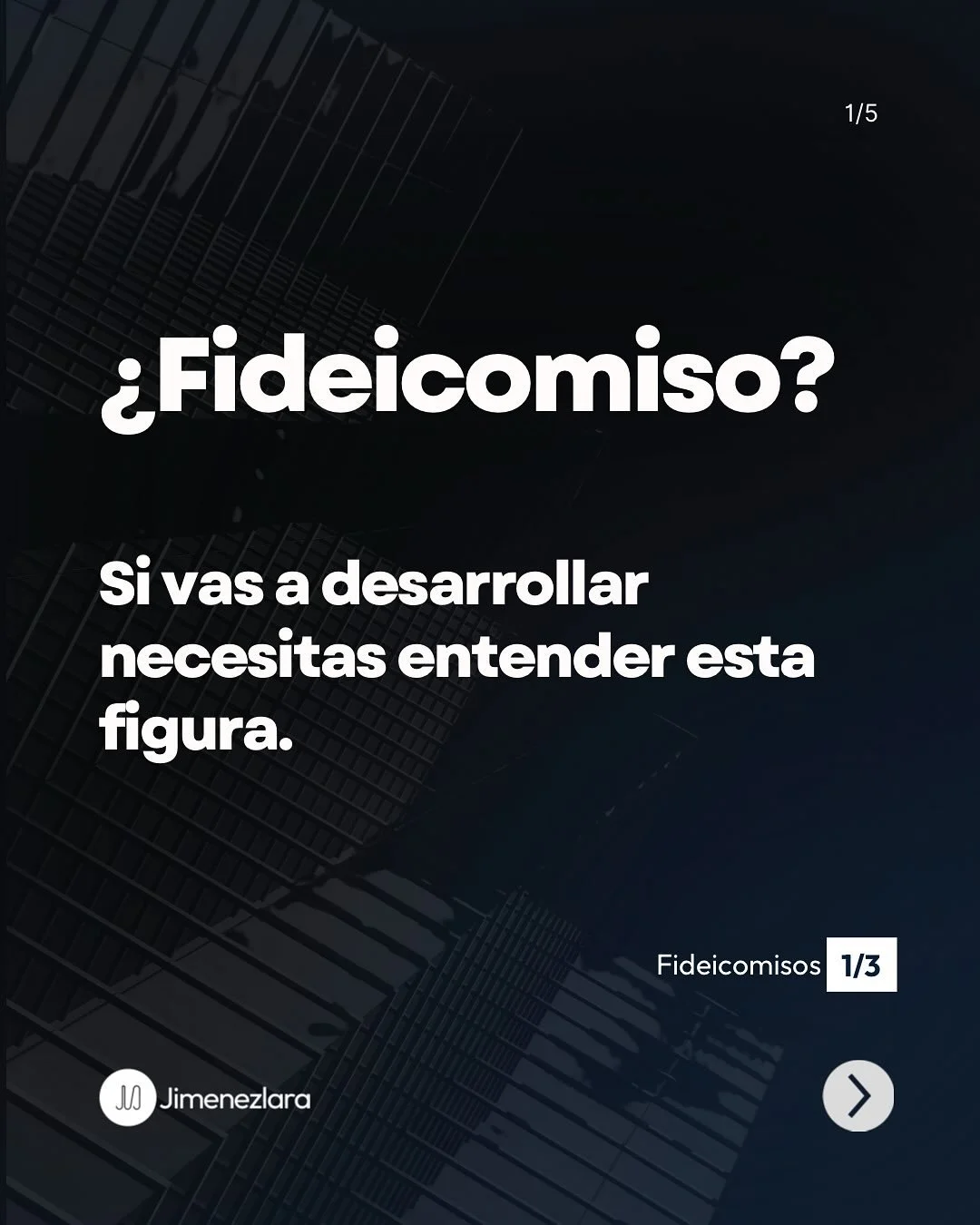 Esta semana vamos a hablar de fideicomisos.
Una figura legal clave que todo desarrollador debe conocer si quiere estructurar su proyecto con orden, seguridad y confianza.

&iquest;Qu&eacute; es un fideicomiso? &iquest;Por qu&eacute; usarlo? &iquest;Q