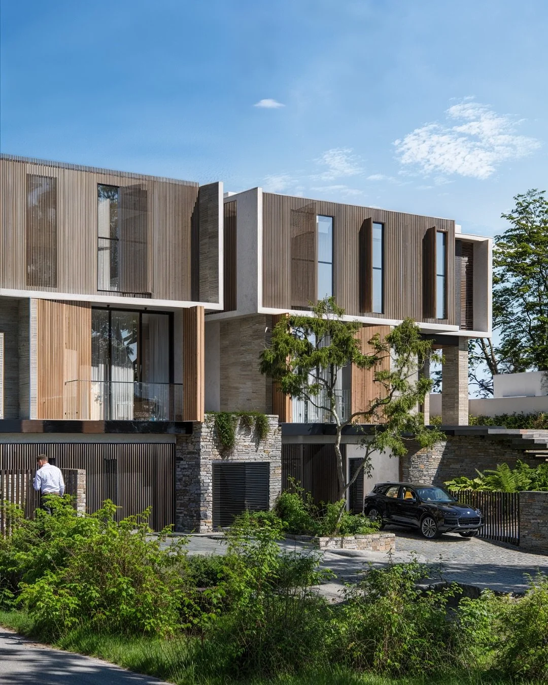 Una respuesta precisa al terreno, desde el dise&ntilde;o.

Los Pinos es un conjunto de dos residencias unifamiliares de 500 m&sup2; cada una, implantadas con un enfoque estrat&eacute;gico: minimizar el movimiento de tierra, respetar el relieve natura