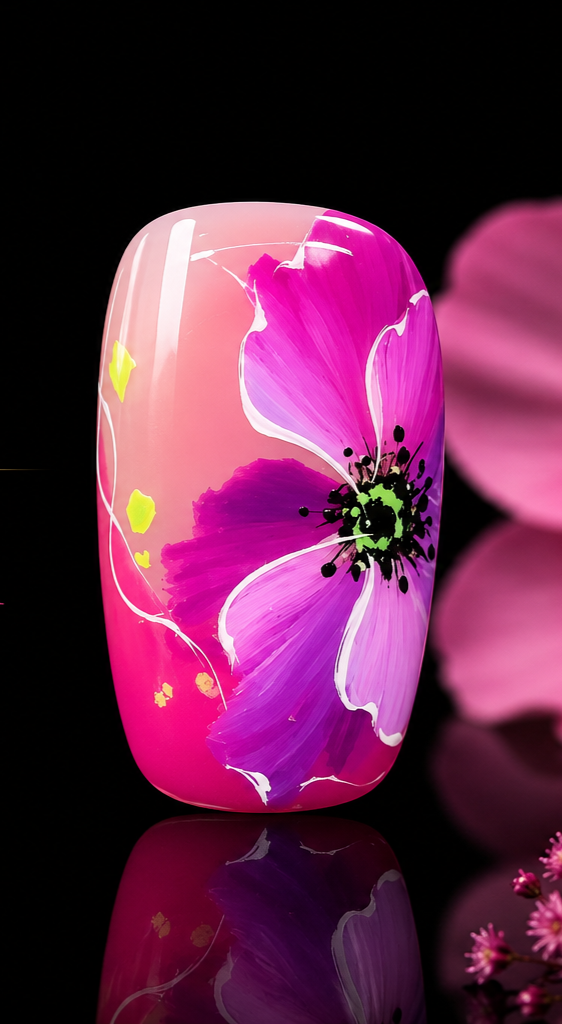 Curso de Flores Camaleón de Tatiana Veira en DigiNysa. Técnica profesional para pintar flores en uñas paso a paso.