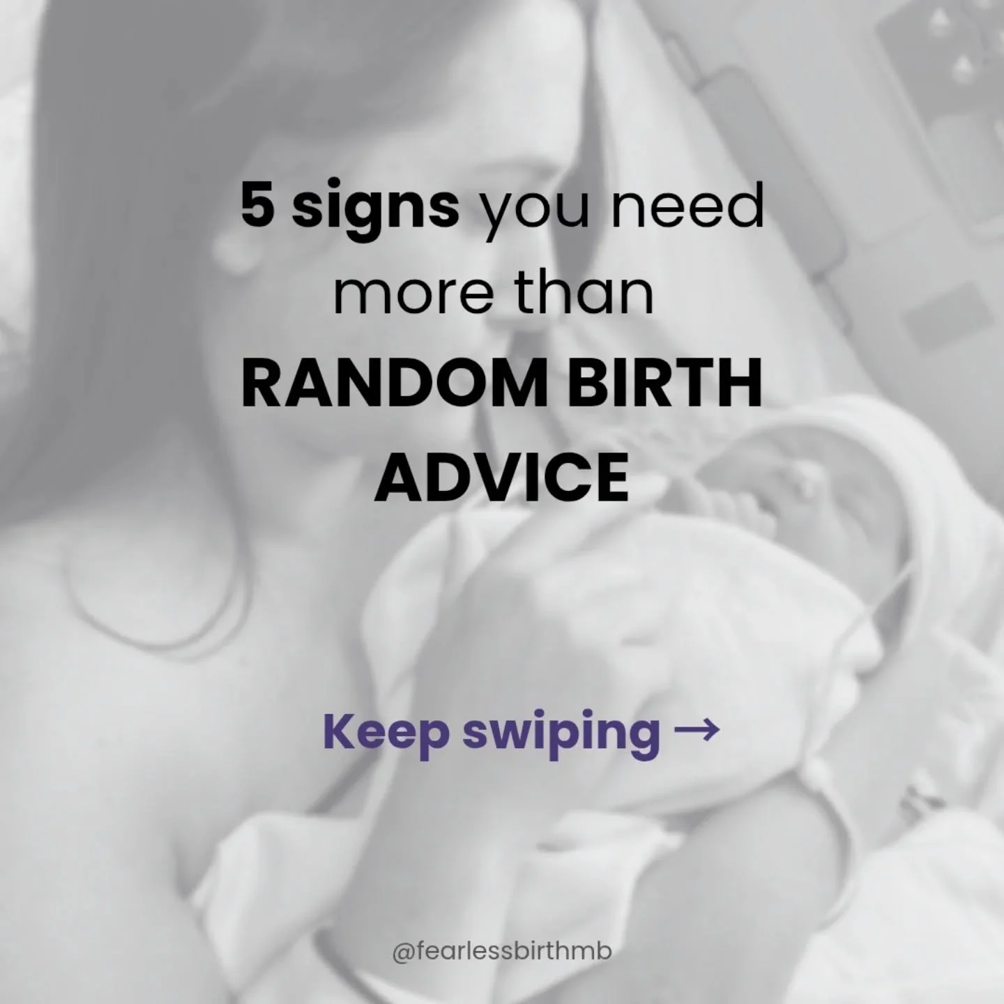 You don't need more random birth advice.

You need a clear understanding of your options, what to expect, and how to prepare.

If these thoughts sound familiar, birth education could make a huge difference in how you experience pregnancy, labour, and