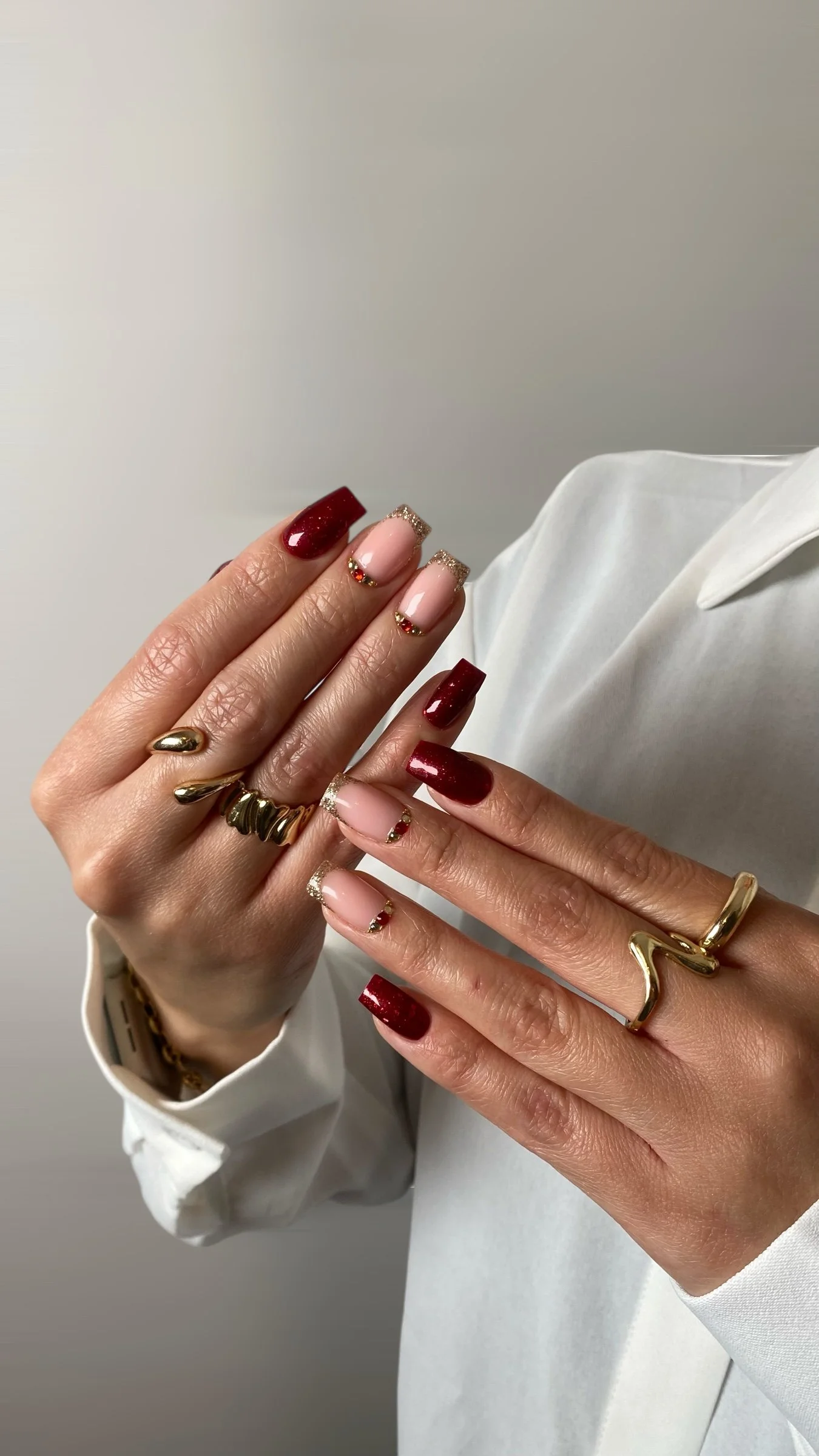 red gold french gel manicure nail art.jpg