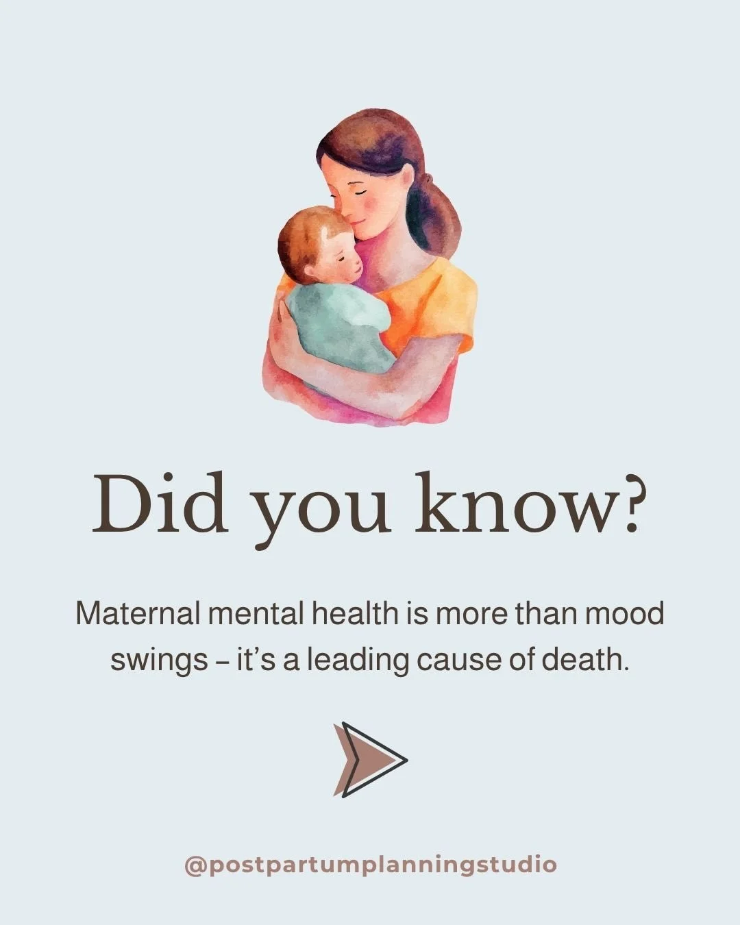 💛 Postpartum care is more than physical healing.

Nearly 1 in 4 pregnancy-related deaths in the U.S. are linked to maternal mental health conditions &mdash; including suicide and overdose.

Over 80% of maternal deaths are preventable, yet up to 75% 