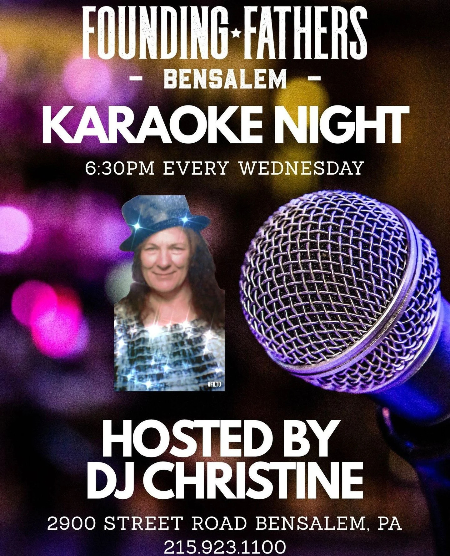 🎤✨ Calling all shower singers and karaoke kings! Every Wednesday at 6:30 PM, unleash your inner superstar with DJ Christine! Whether you&rsquo;re belting out ballads or getting your groove on, it&rsquo;s the perfect midweek vibe boost. Grab your cre
