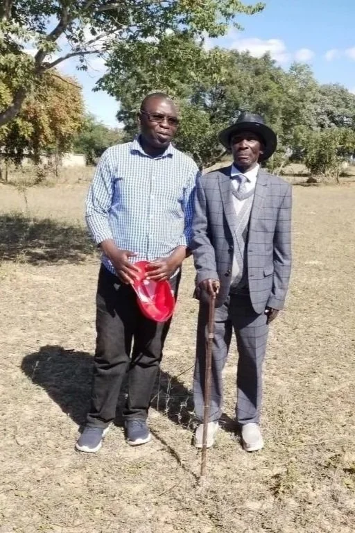 Eddie Mubengo with is father Fred