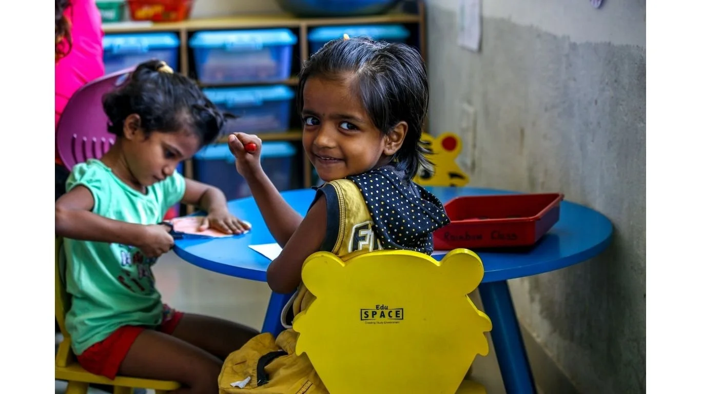 Children playing at the Jubilee Homes, South Asia