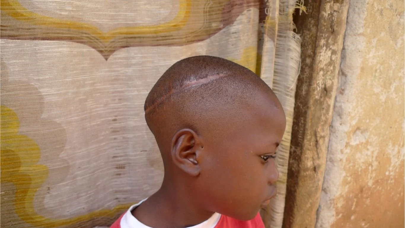 Allan receiving treatment after his attack