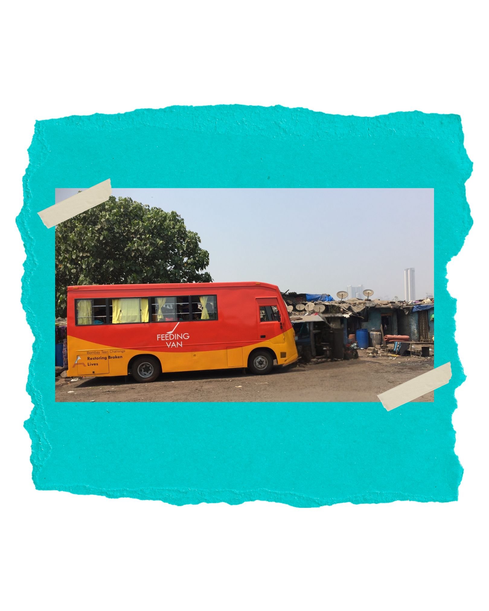 The Feeding Van providing food to 155 children daily