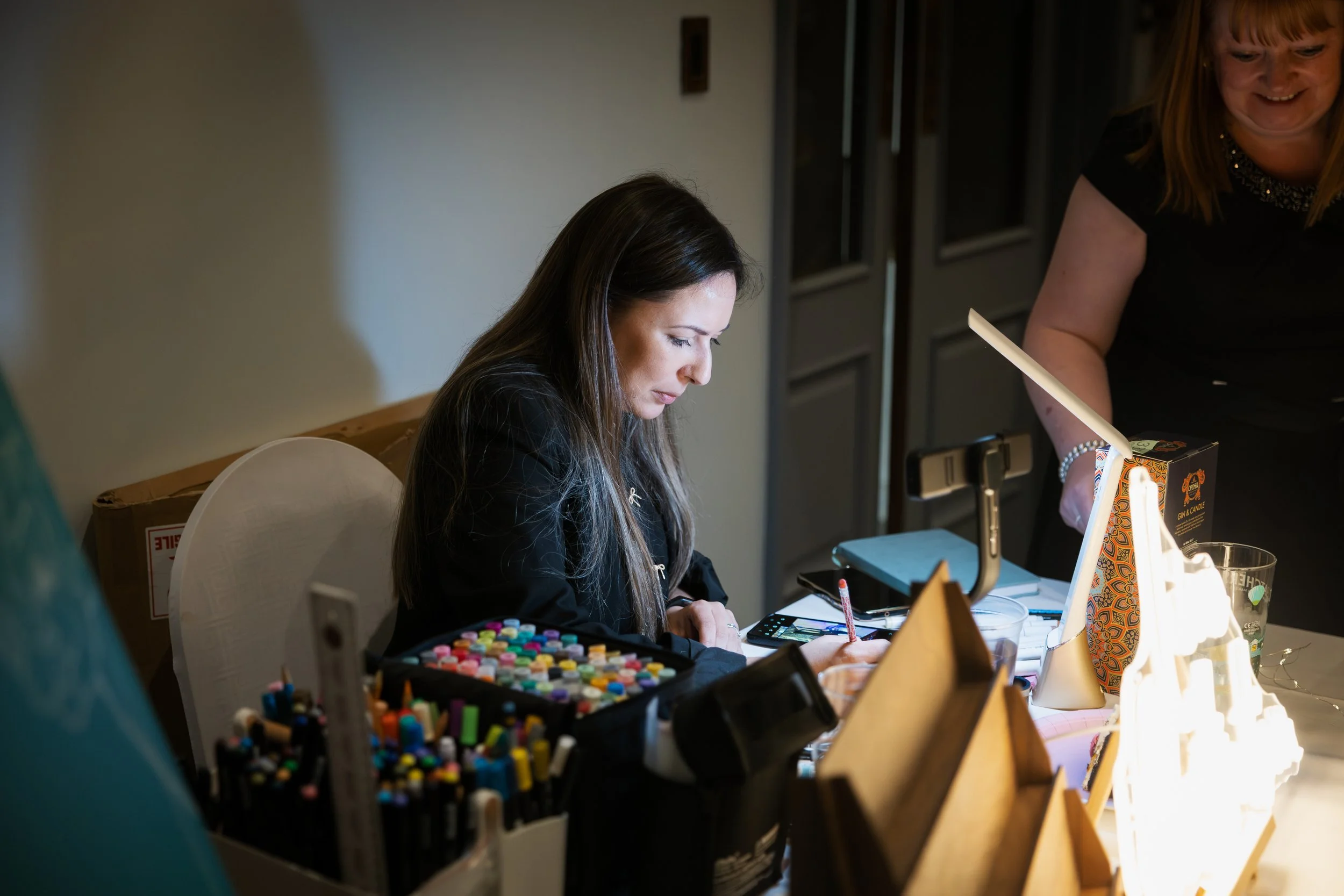 Live wedding illustrator in Devon