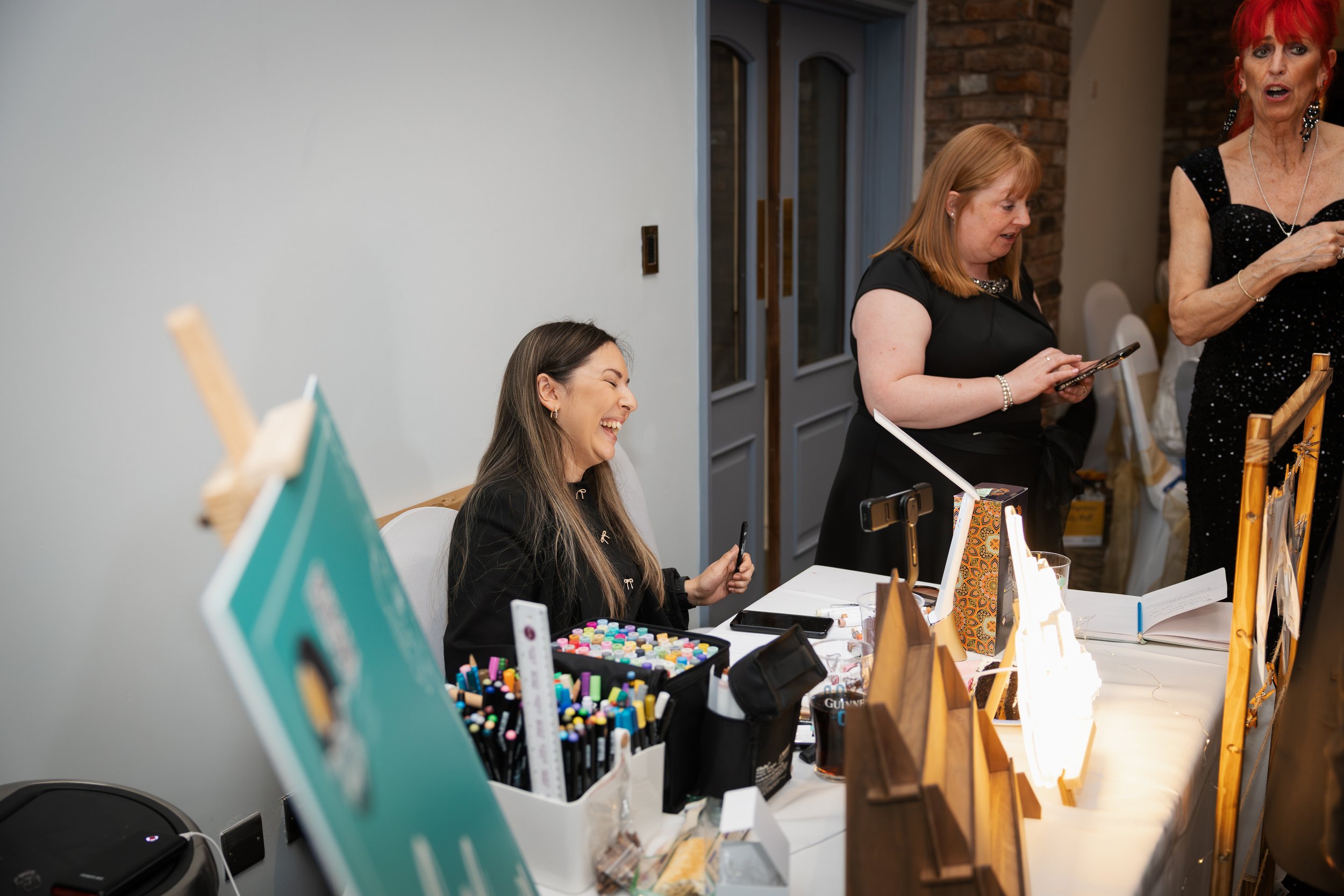 Live wedding illustrator in Devon