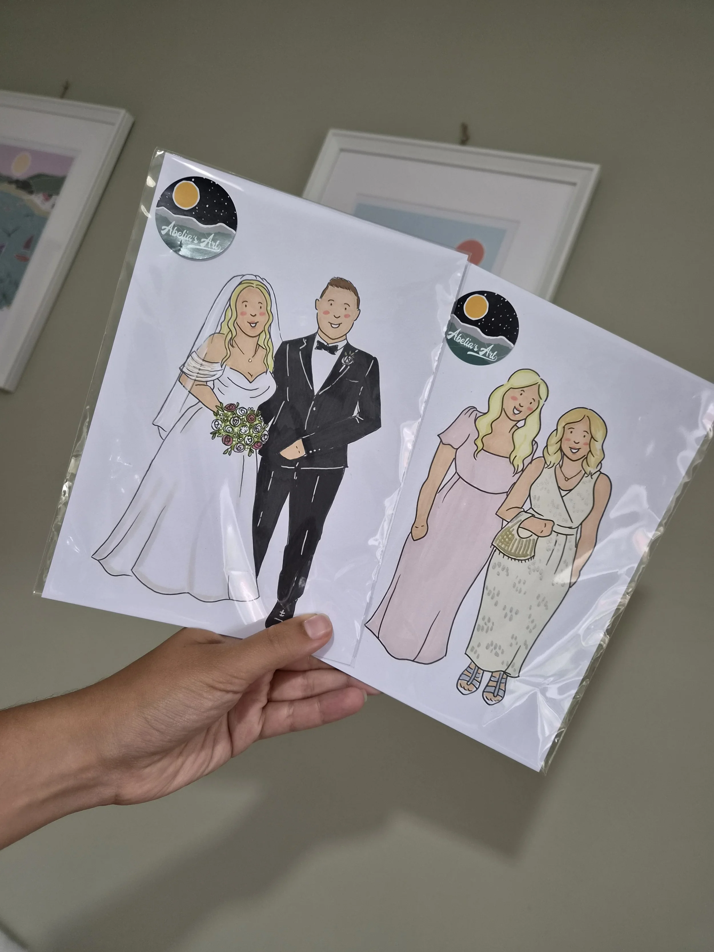 Live illustration in Devon - Abelia's Art