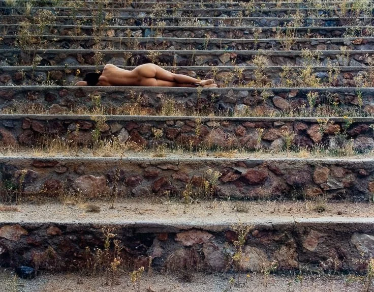 Nude on Steps by Cole Weston