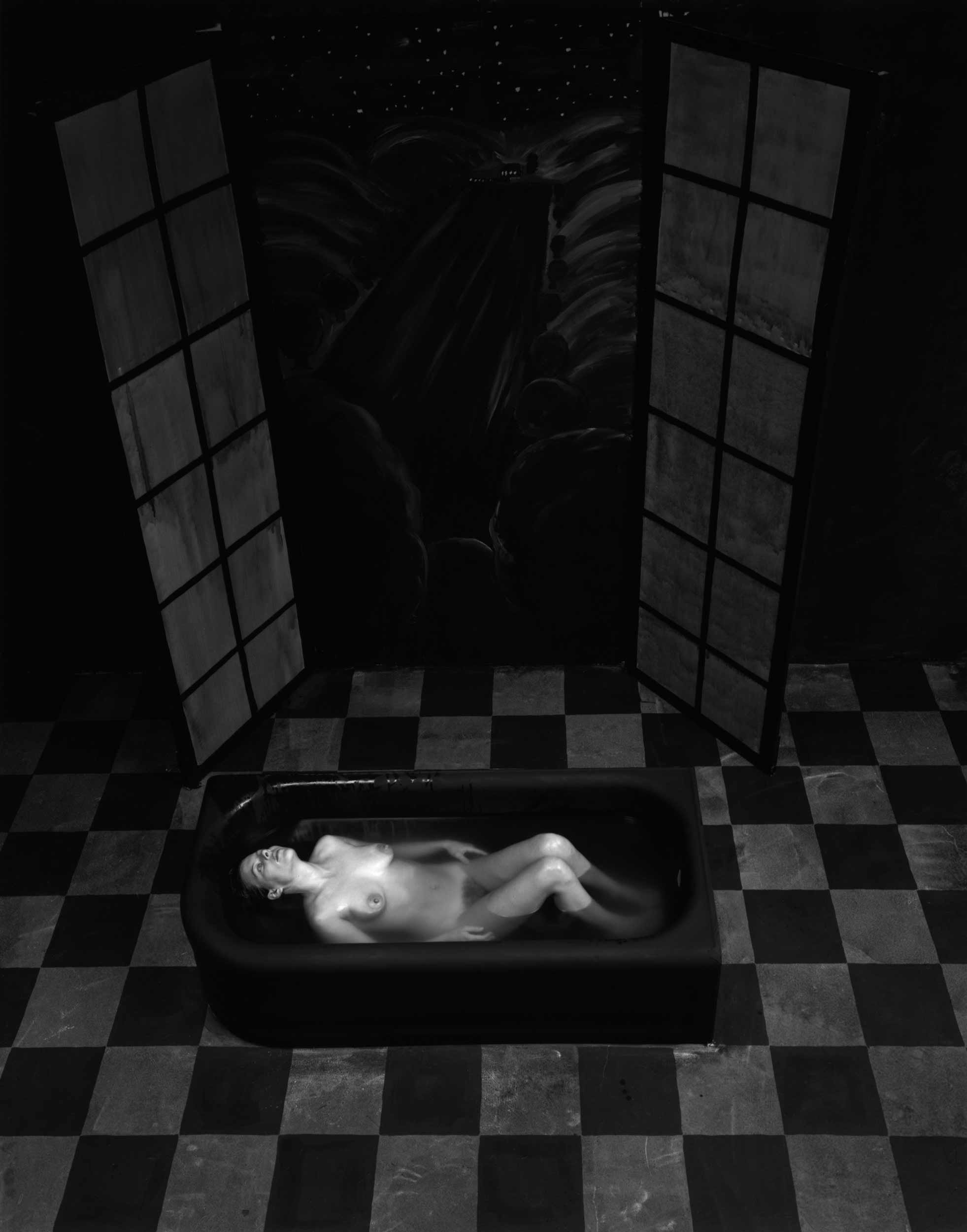 Nude in Black Tub - Open Edition