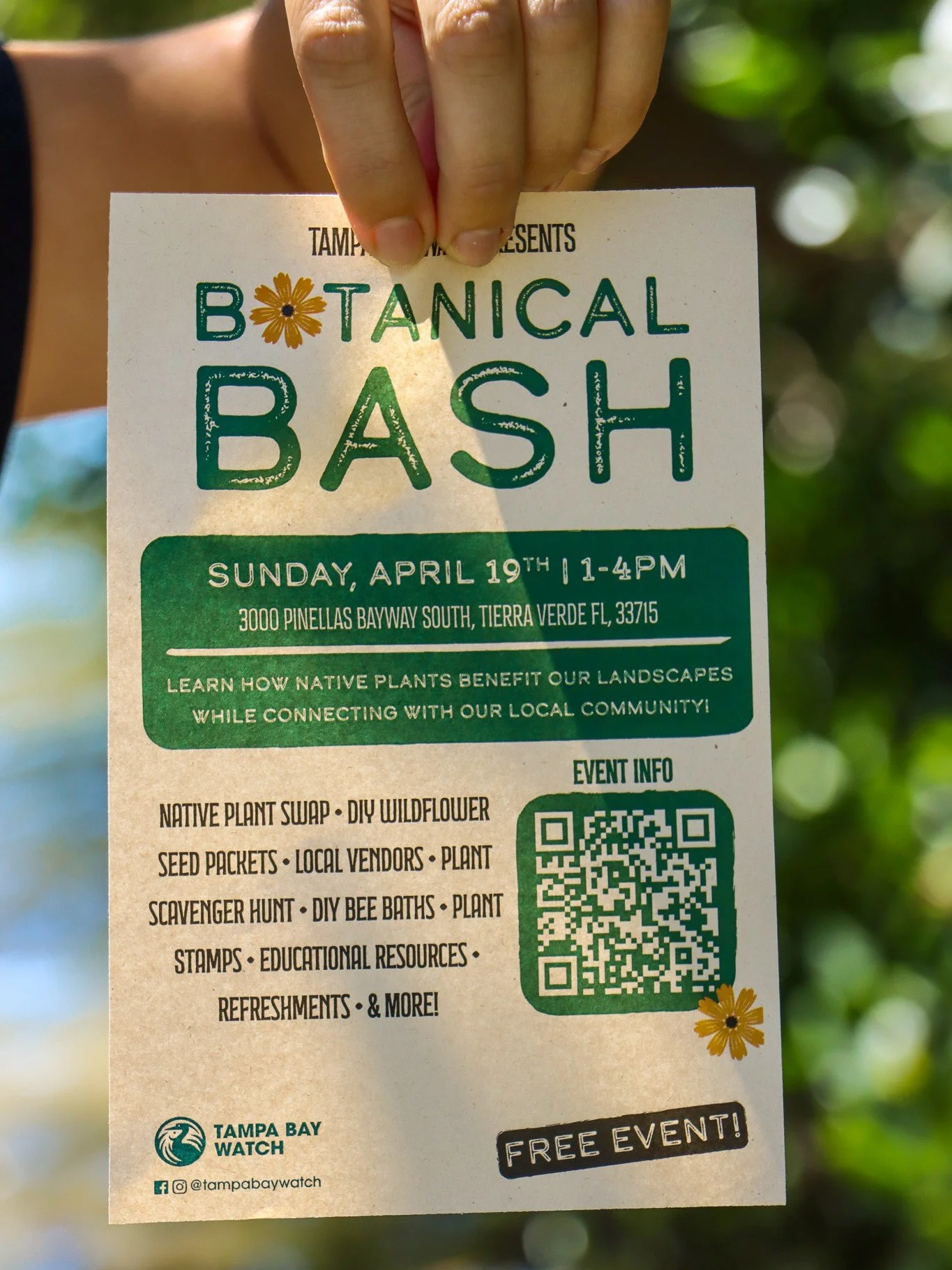 See you soon! 👀 🌸

Botanical Bash is just days away! Join us at our Tierra Verde headquarters from 1 p.m. to 4 p.m. on Sunday April 19th and enjoy plant-tastic activities, crafts, local vendors, garden tours and more! 

Local Vendors 👇
@thewisehan