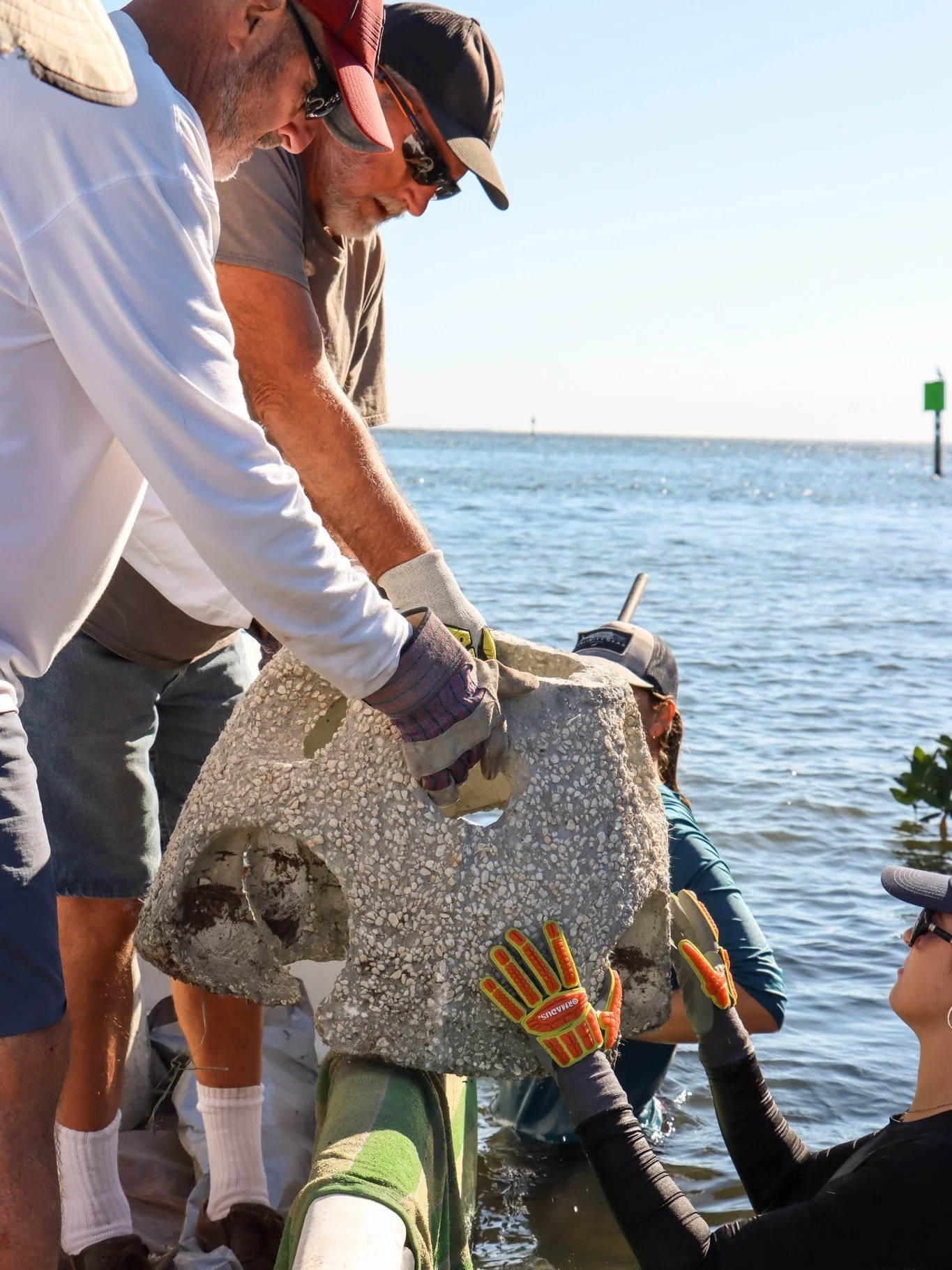 Nearly 400 ORBs 👀

Over the past few weeks, our team and 106 dedicated volunteers have been hard at work installing 380 Oyster Reef Balls (ORBs) at Coquina Key Bird Island!

These ORBs help create valuable oyster habitat that improve water quality, 