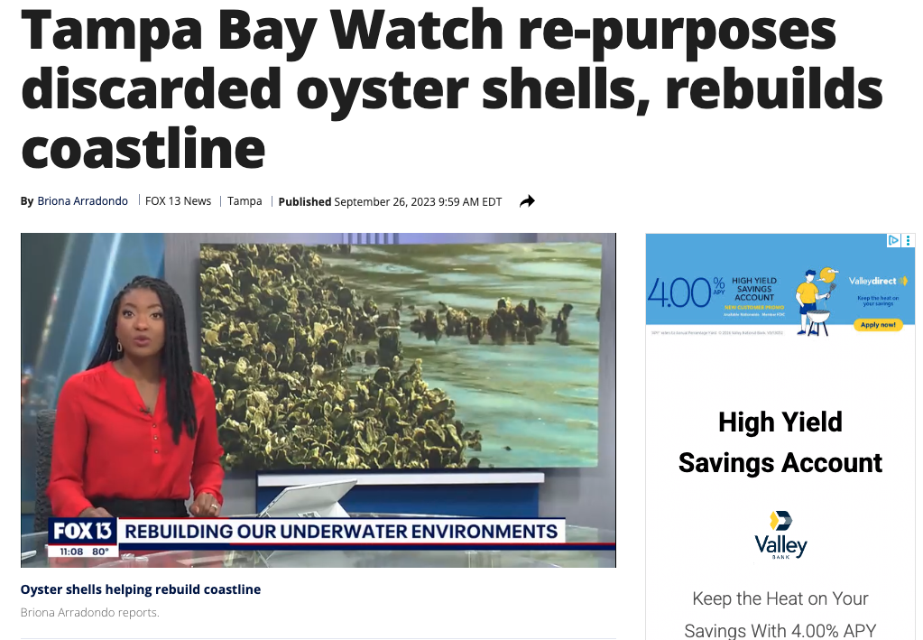 Repurpose discarded oyster shells for Shells for Shorelines