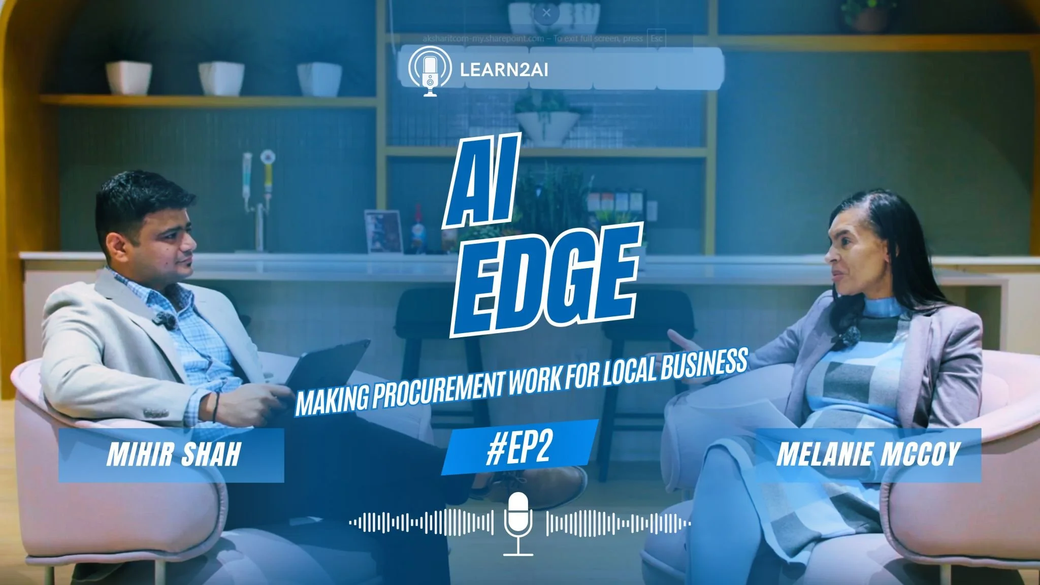 2 people sitting and talking