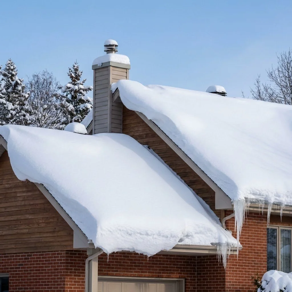 toiture qui doit être déneigée